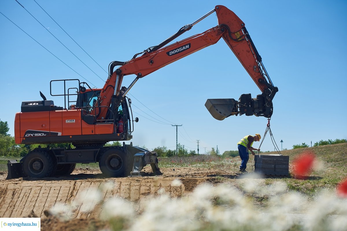 Nyulastó - csapadékelvezető építés 20200522
