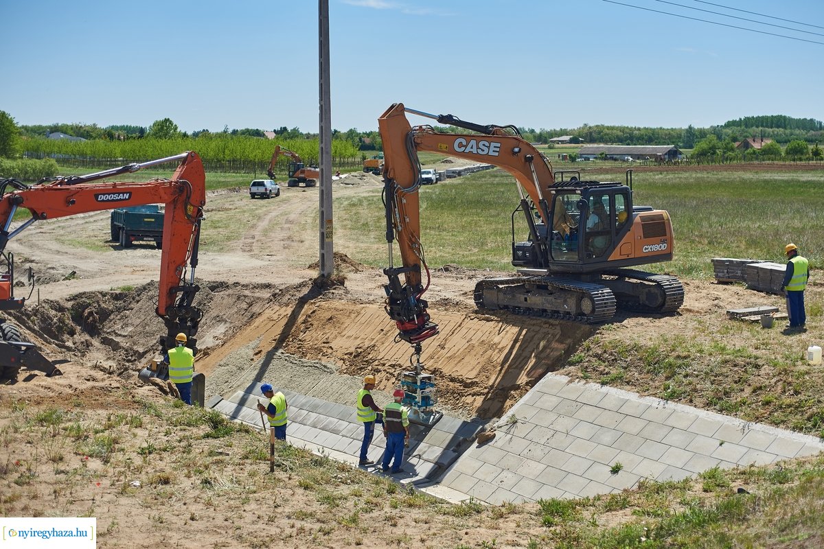 Nyulastó - csapadékelvezető építés 20200522