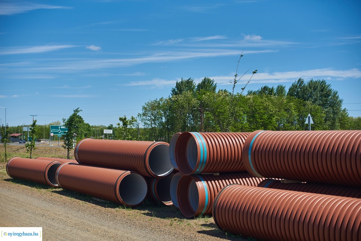 Nyulastó - csapadékelvezető építés 20200522