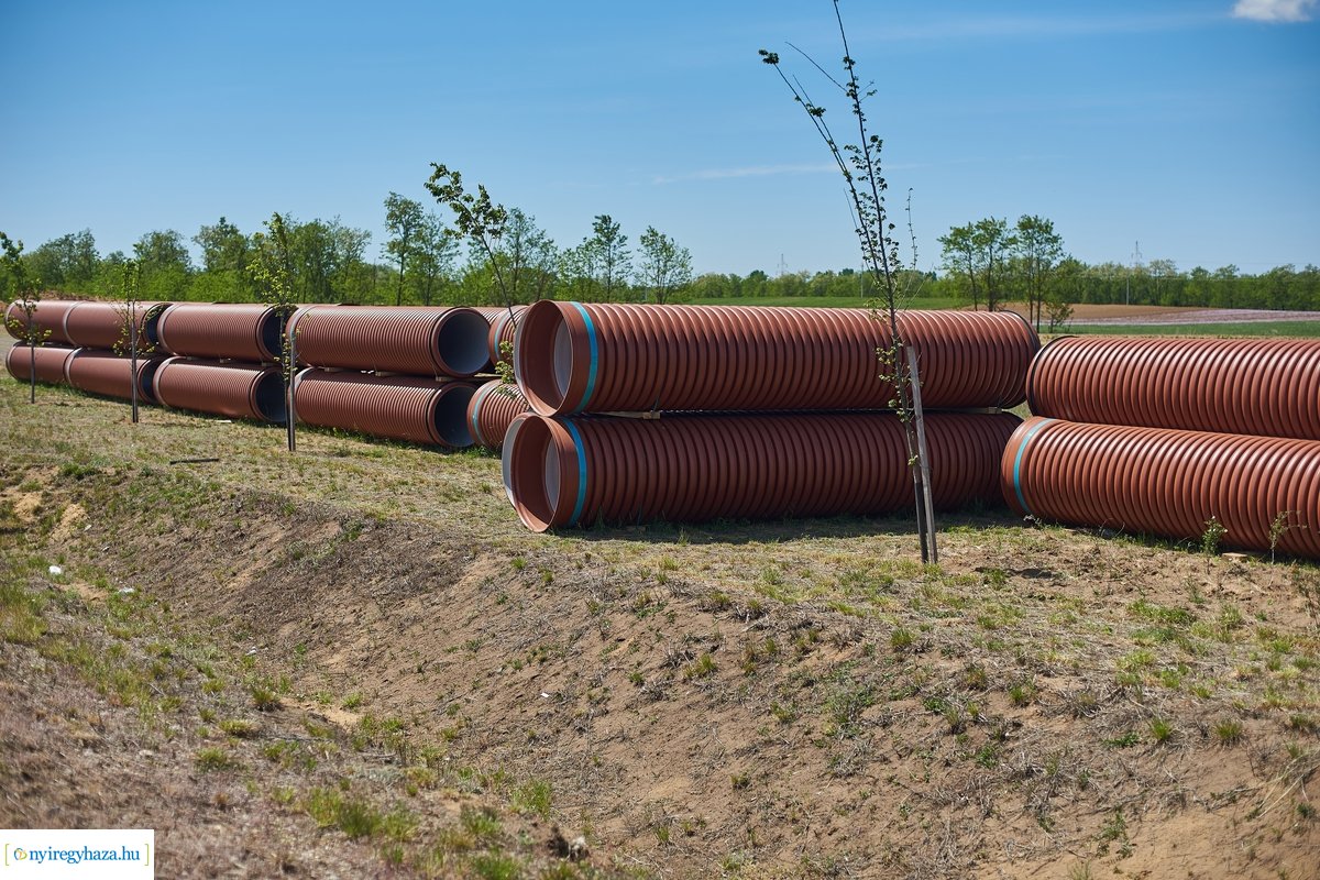 Nyulastó - csapadékelvezető építés 20200522