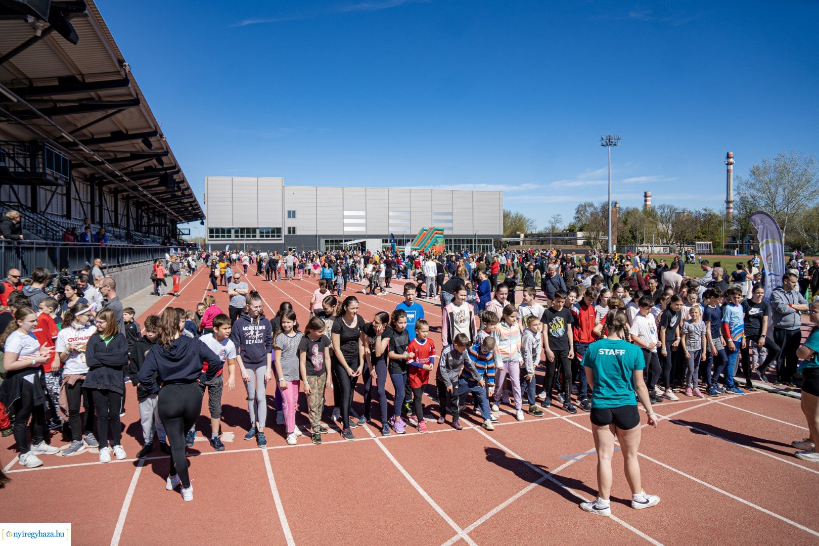 Nyuszi Futás 2024 a Nyíregyházi Atlétikai Centrumban
