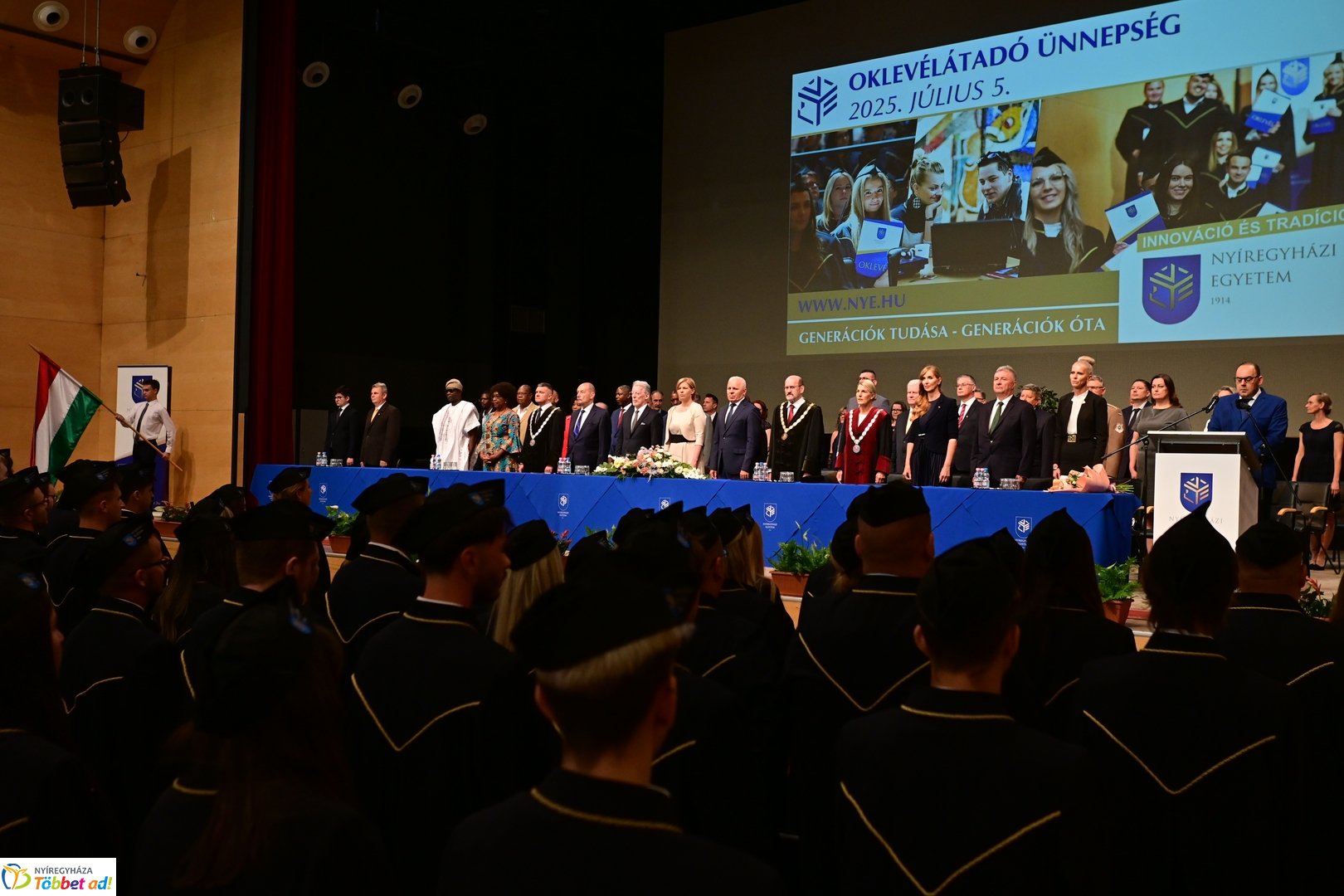 Oklevélátadó Ünnepi Szenátusi Ülés az egyetemen 2025 júliusában
