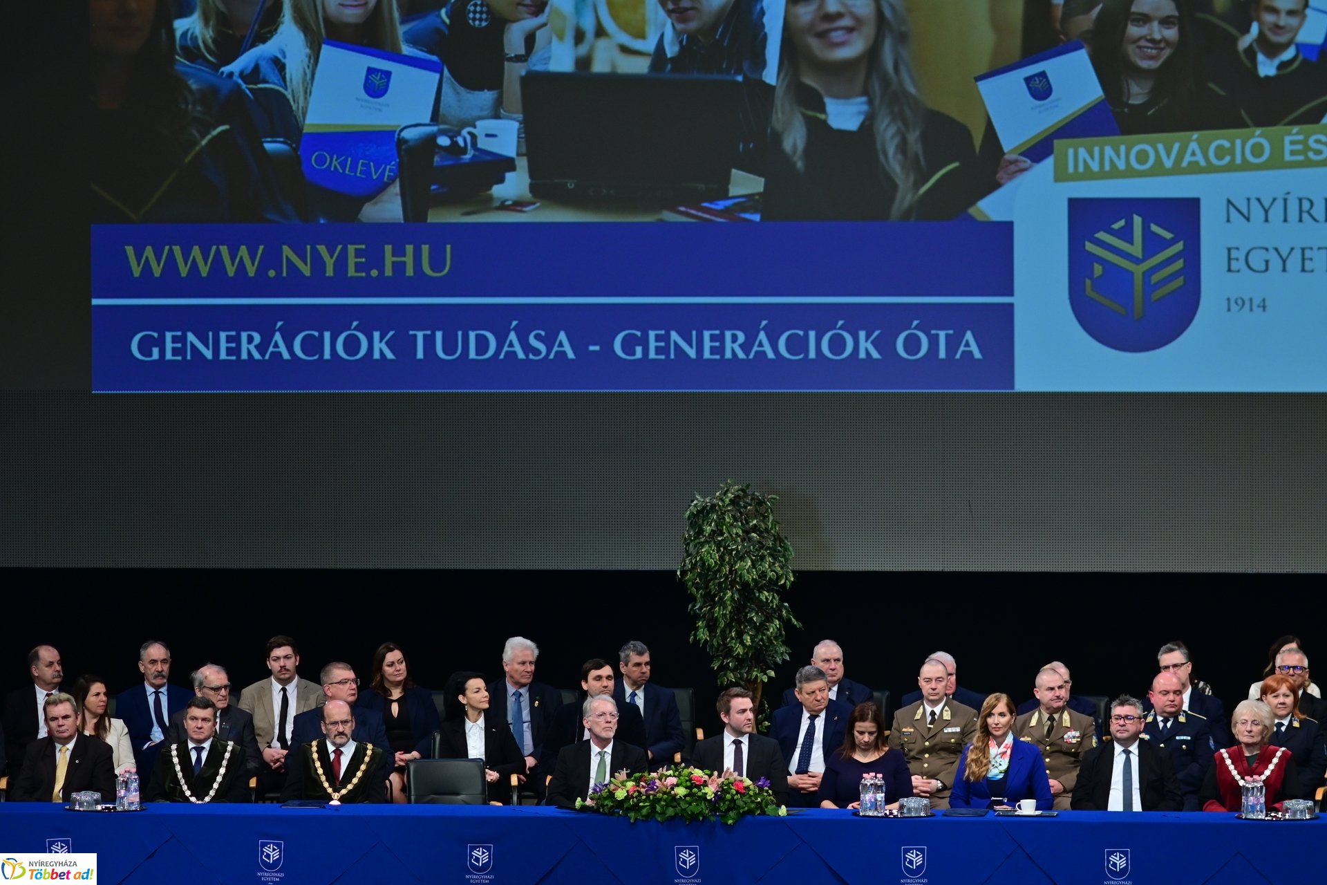 Oklevélátadó Ünnepi Szenátusi Ülés a Nyíregyházi Egyetemen 2025 februárjában