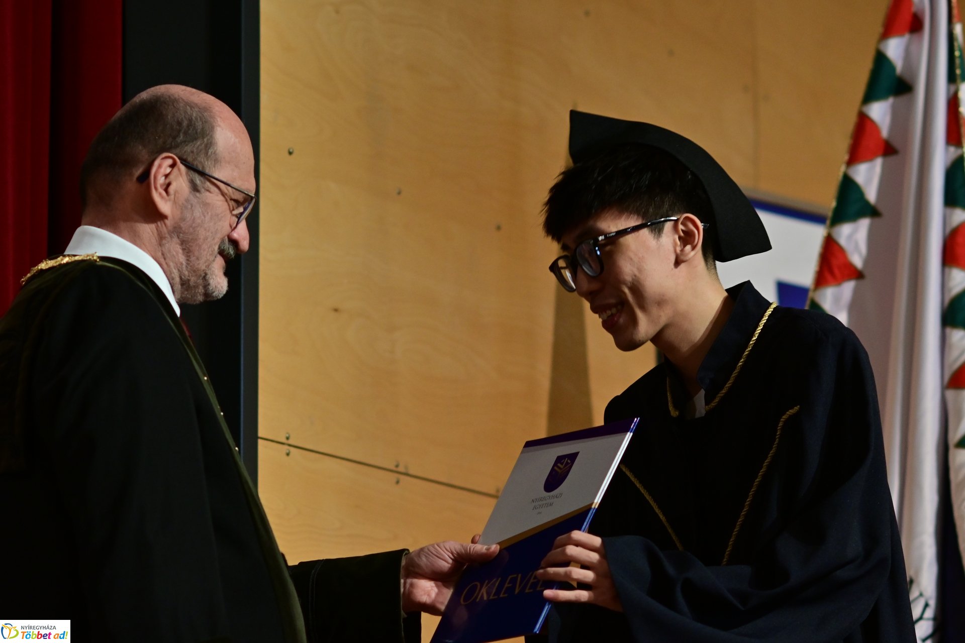 Oklevélátadó Ünnepi Szenátusi Ülés a Nyíregyházi Egyetemen 2025 februárjában