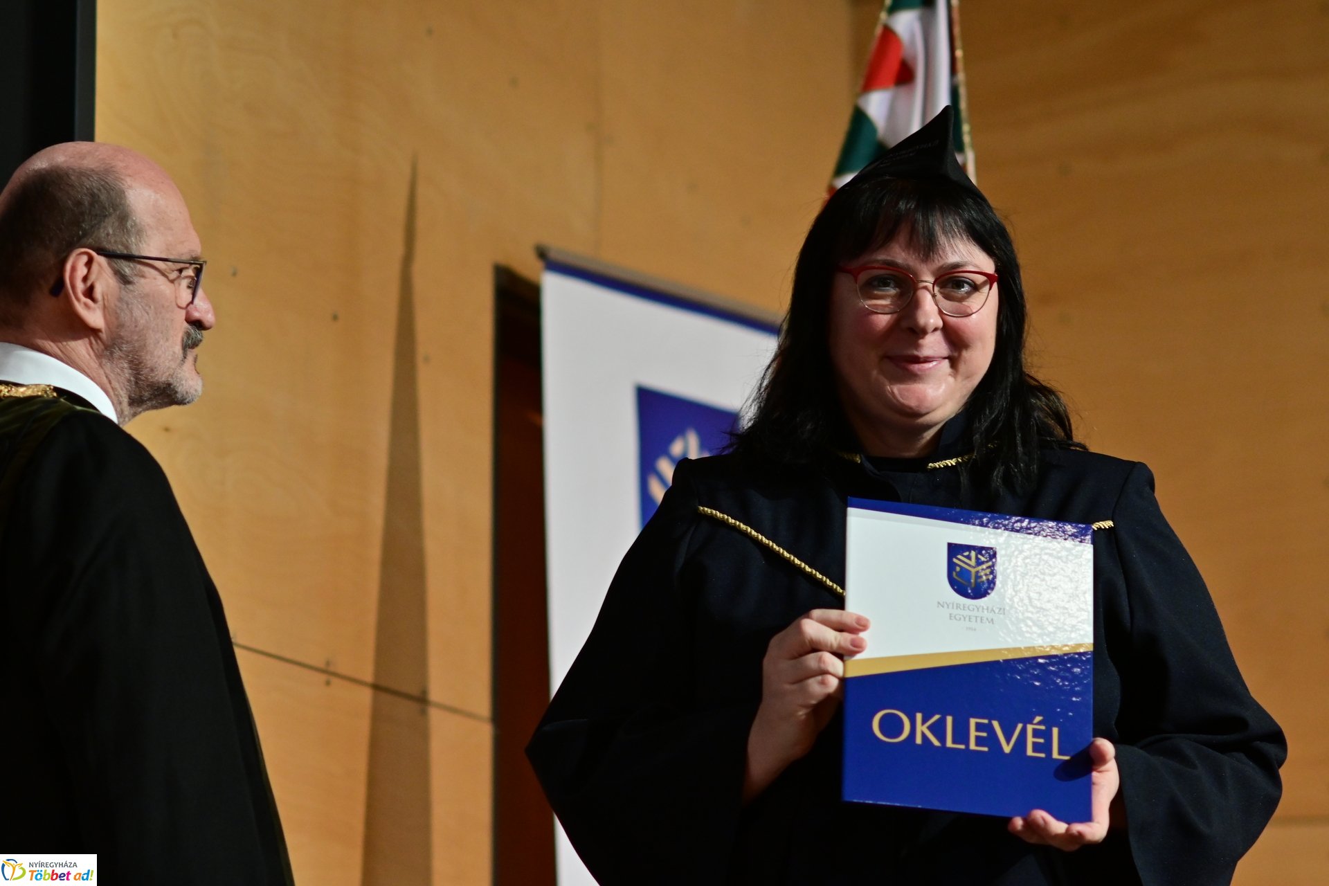 Oklevélátadó Ünnepi Szenátusi Ülés a Nyíregyházi Egyetemen 2025 februárjában