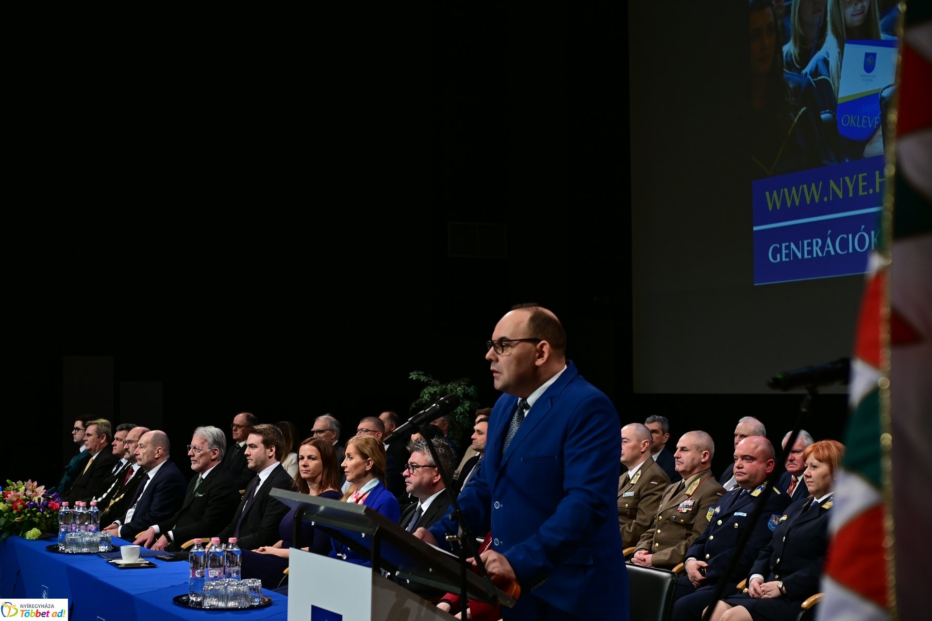 Oklevélátadó Ünnepi Szenátusi Ülés a Nyíregyházi Egyetemen 2025 februárjában