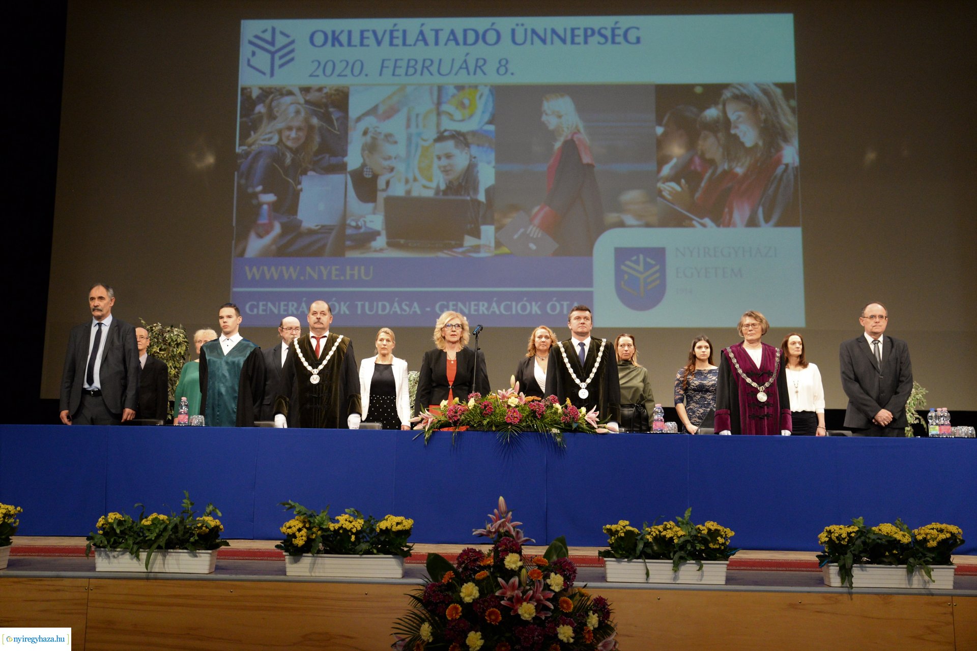 Oklevélátadó ünnepség a Nyíregyházi Egyetemen