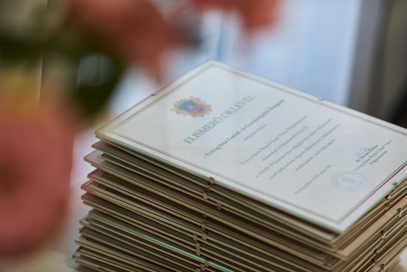 Oklevelek átadása a Kállay Kúriában