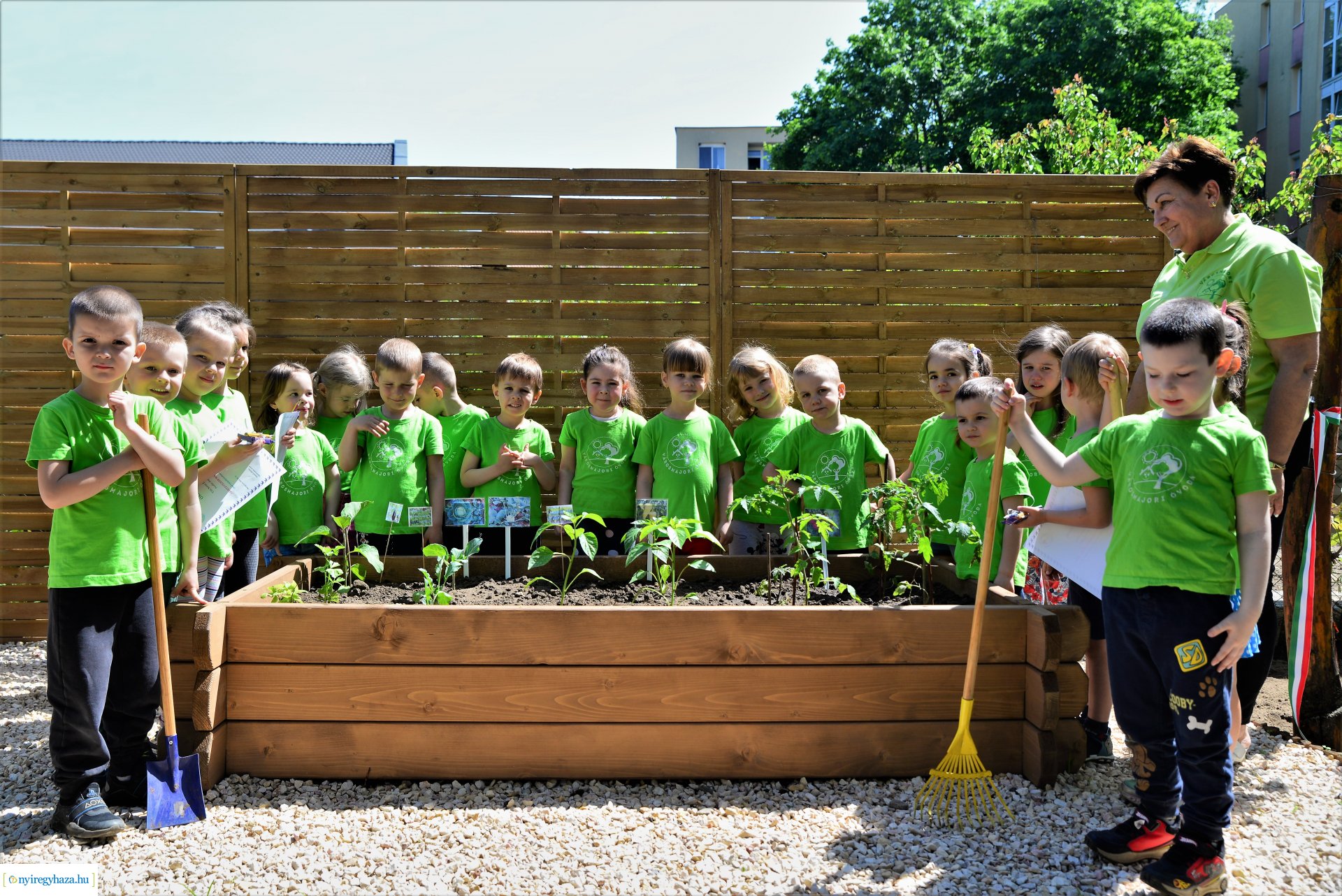 Ökokert átadás a Városmajor utcai óvodában