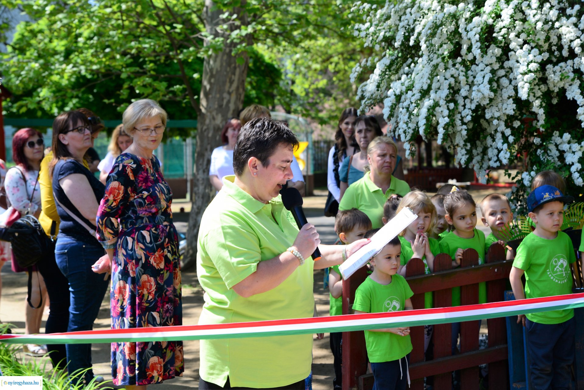 Ökokert átadás a Városmajor utcai óvodában