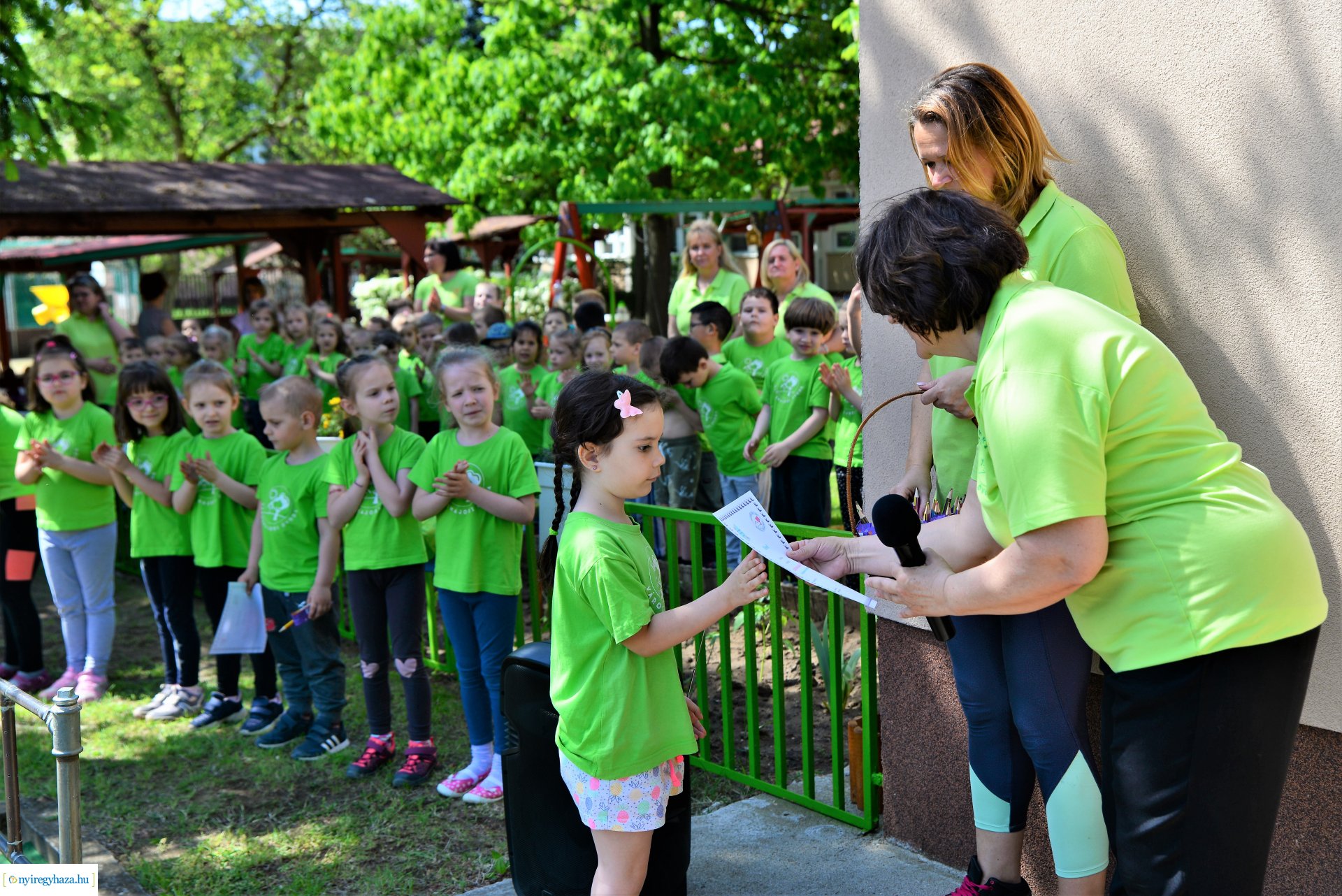 Ökokert átadás a Városmajor utcai óvodában
