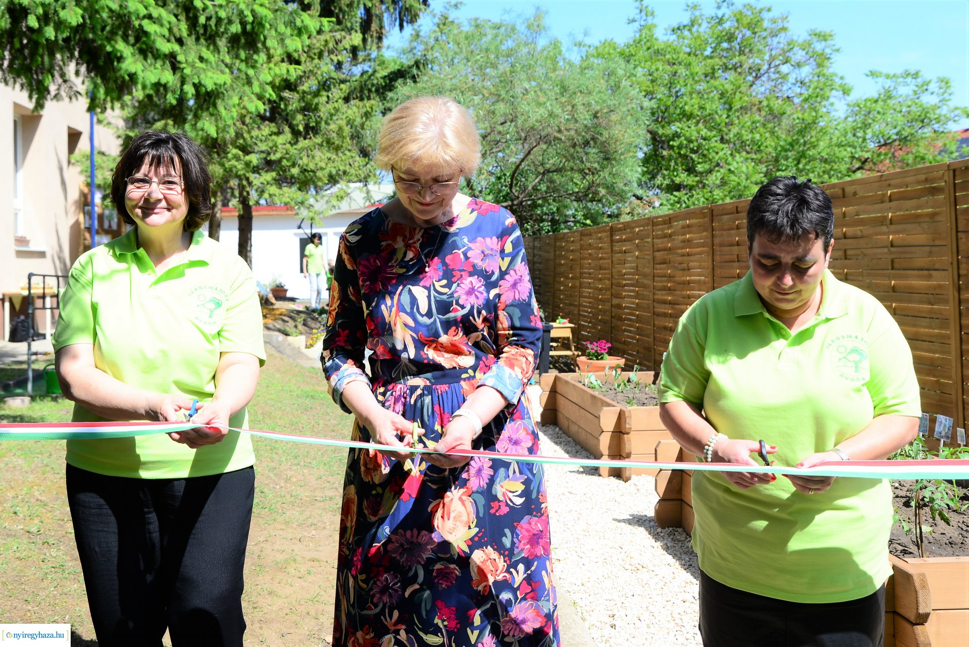 Ökokert átadás a Városmajor utcai óvodában