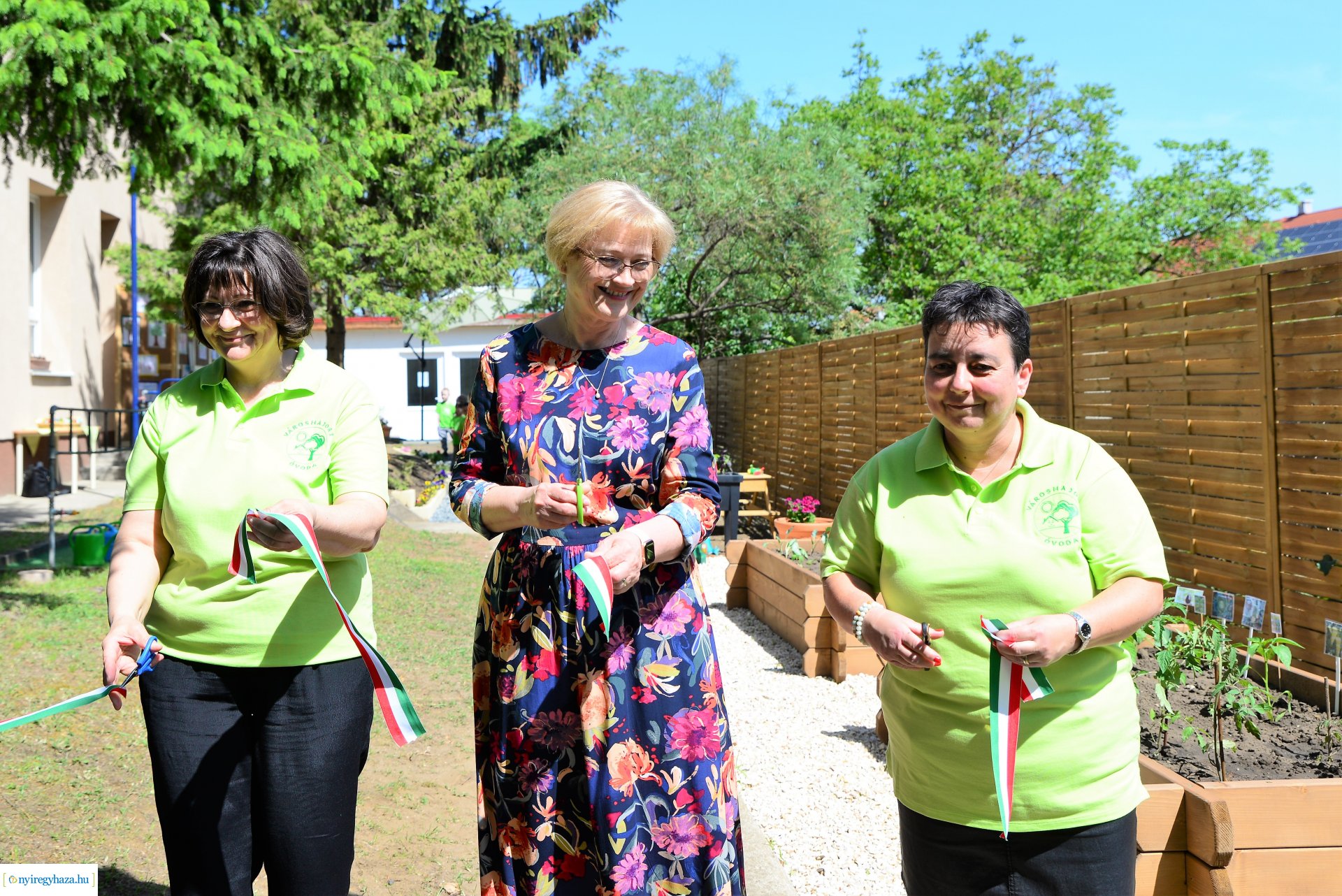 Ökokert átadás a Városmajor utcai óvodában