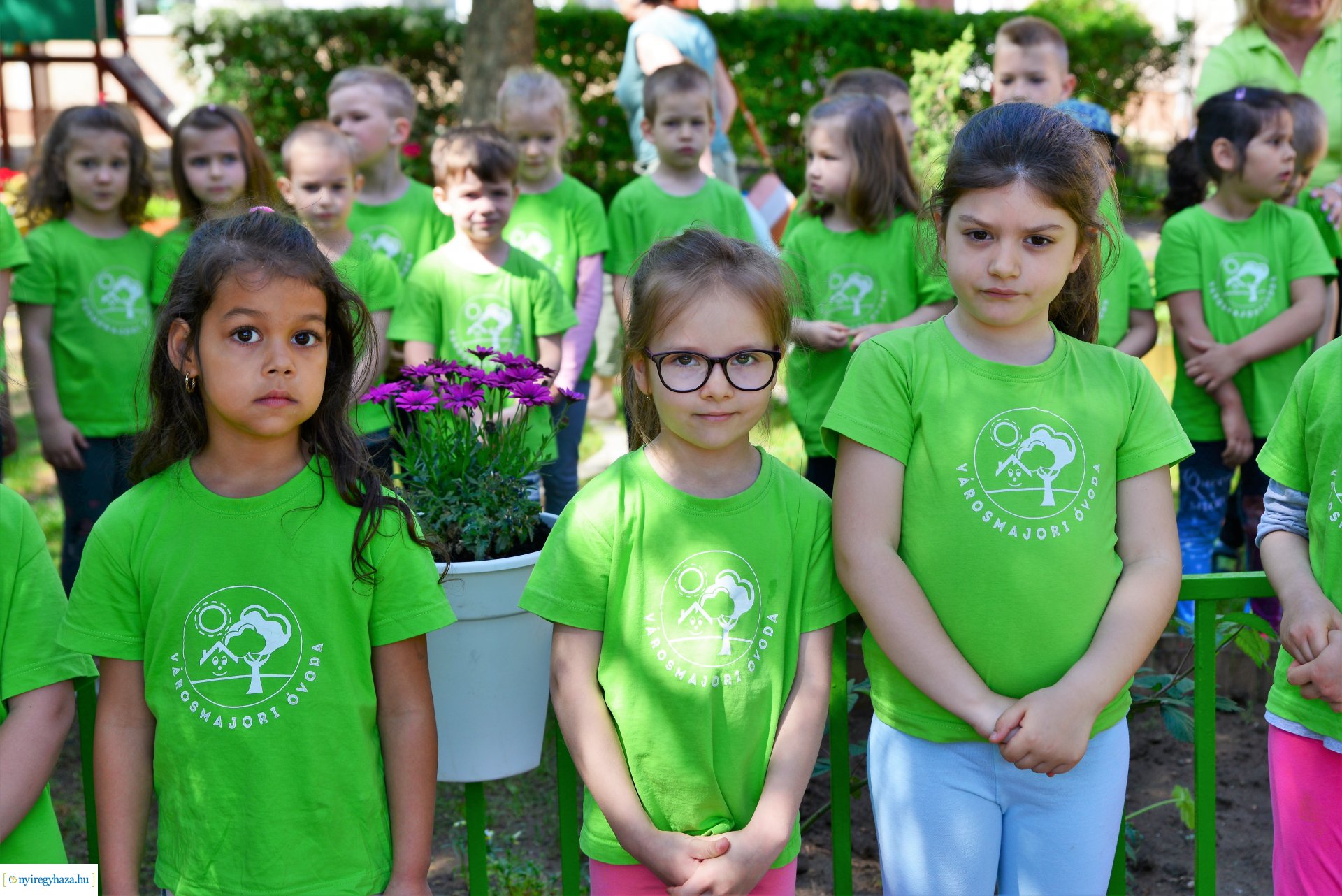 Ökokert átadás a Városmajor utcai óvodában