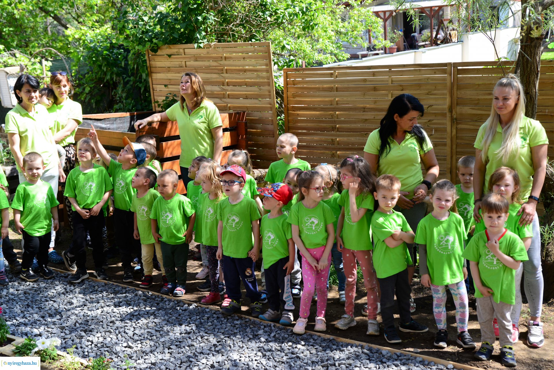Ökokert átadás a Városmajor utcai óvodában
