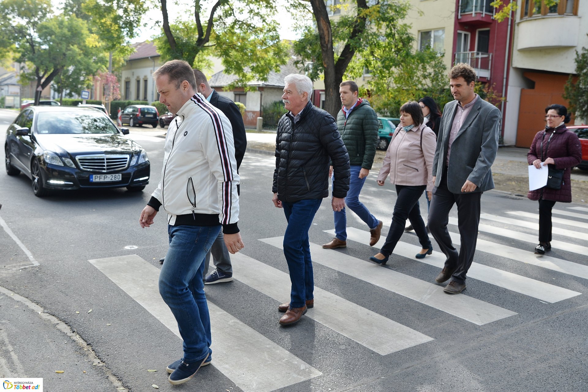 Okos zebra a Bethlen Gábor utcán