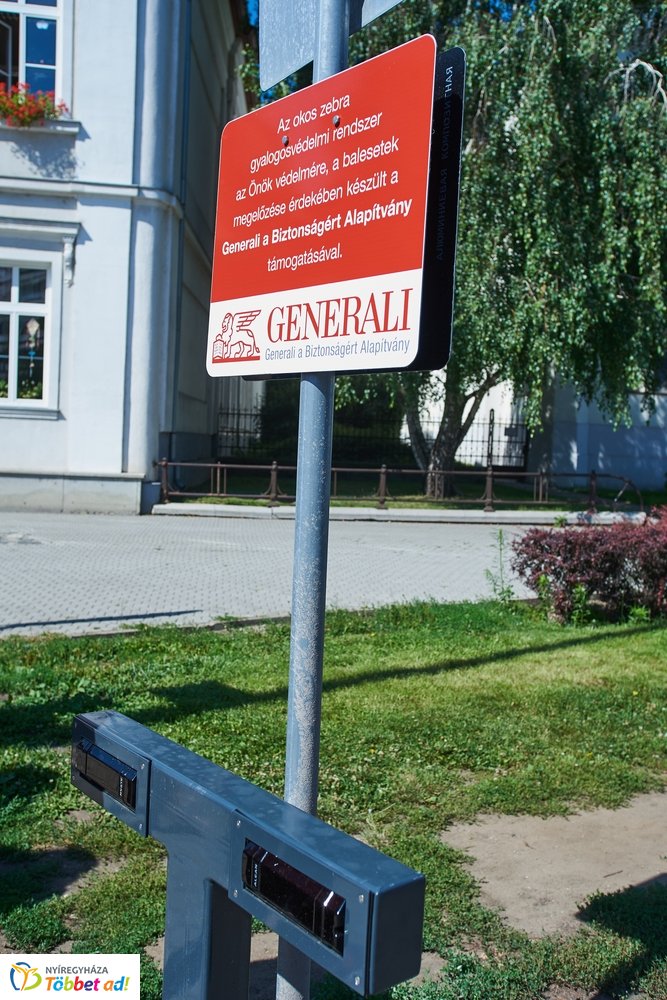 Okos-zebra a Kálvin téren