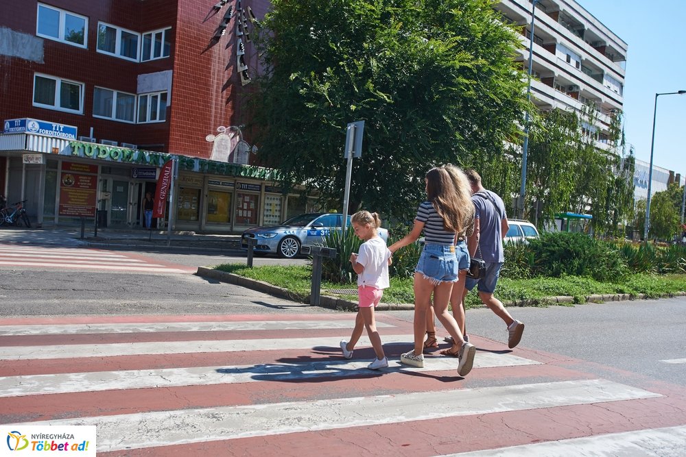 Okos-zebra a Kálvin téren