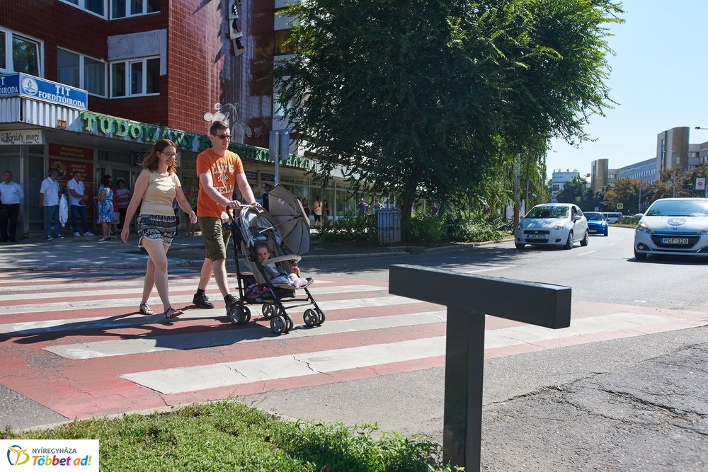 Okos-zebra a Kálvin téren