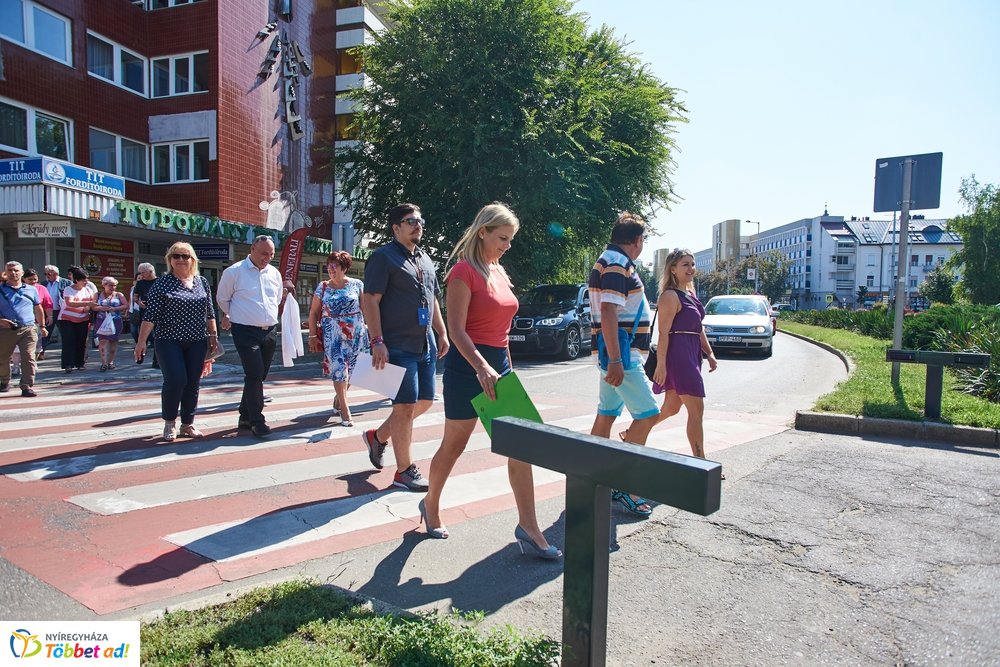 Okos-zebra a Kálvin téren