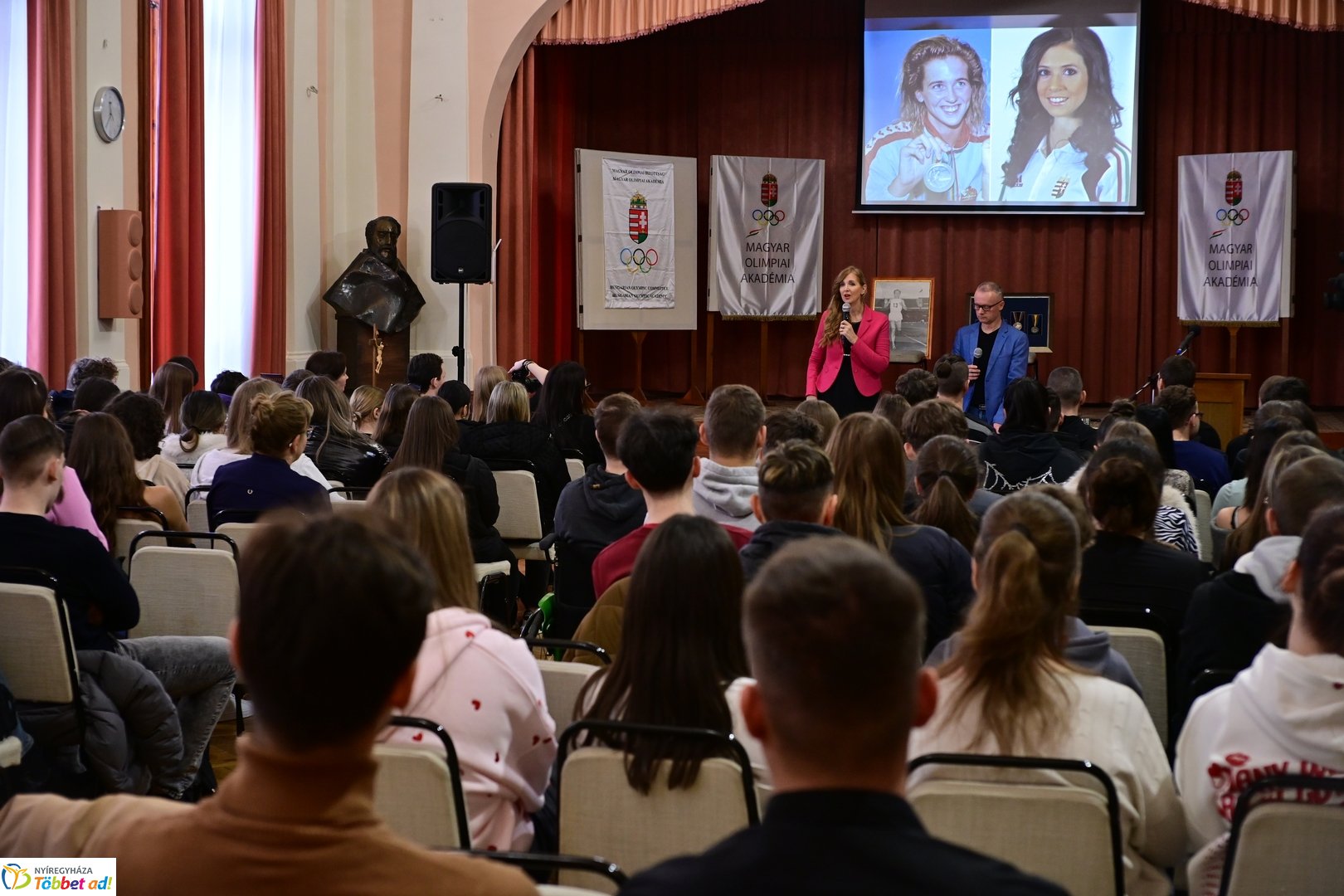 Olimpikon példaképek a Kossuth Lajos gimnáziumban 2026 februárjában