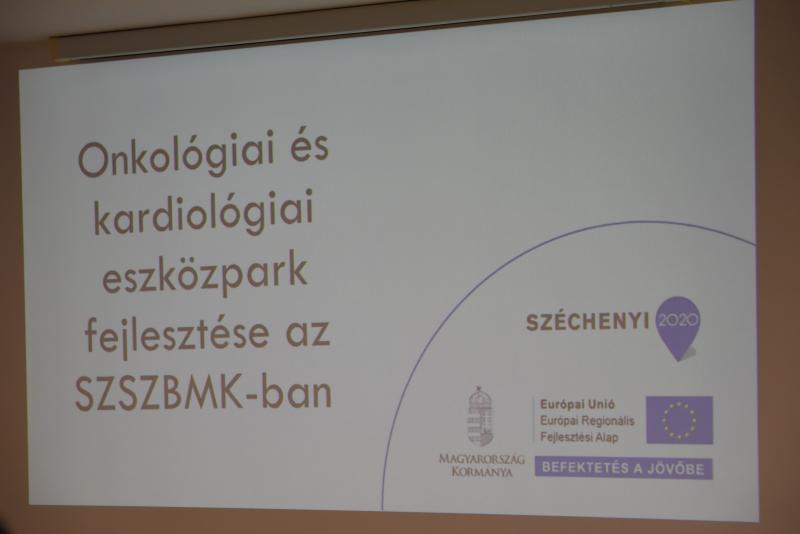 Onkológiai és kardiológiai eszközpark fejlesztése a SZSZBMK-ban - projektzáró rendezvény