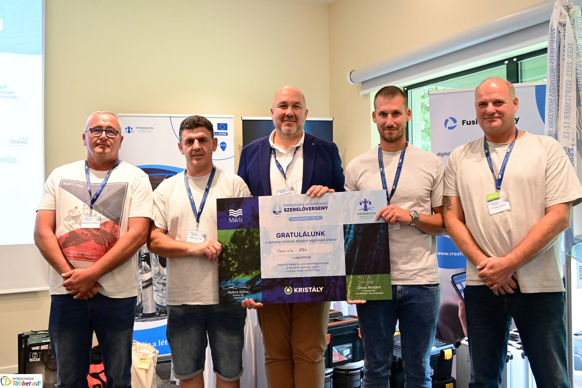 Országos Víziközmű Szerelőverseny Nyíregyházán - elméleti feladatok