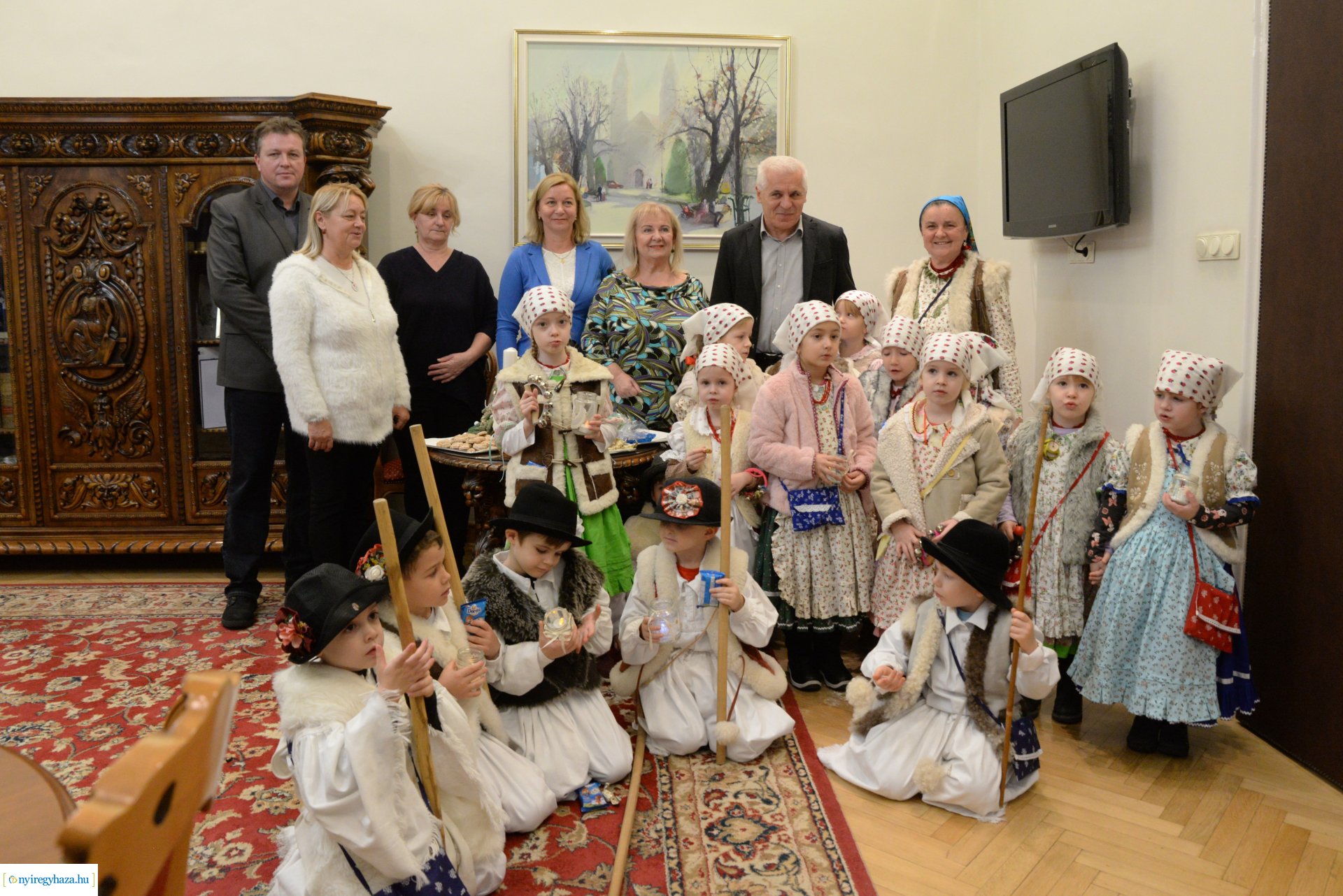 Óvodás vendégek jártak a Városházán
