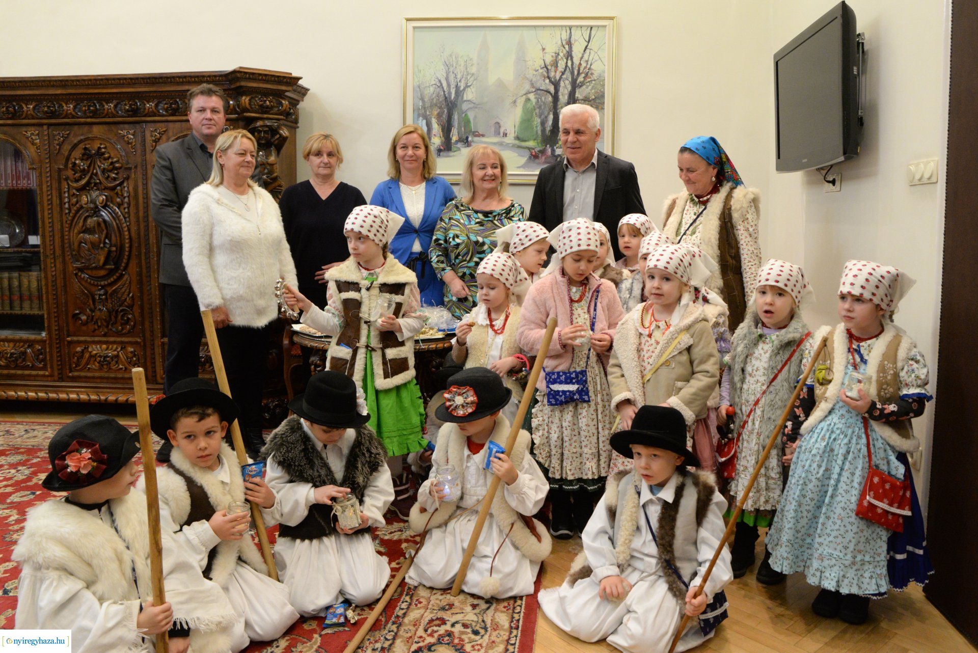 Óvodás vendégek jártak a Városházán