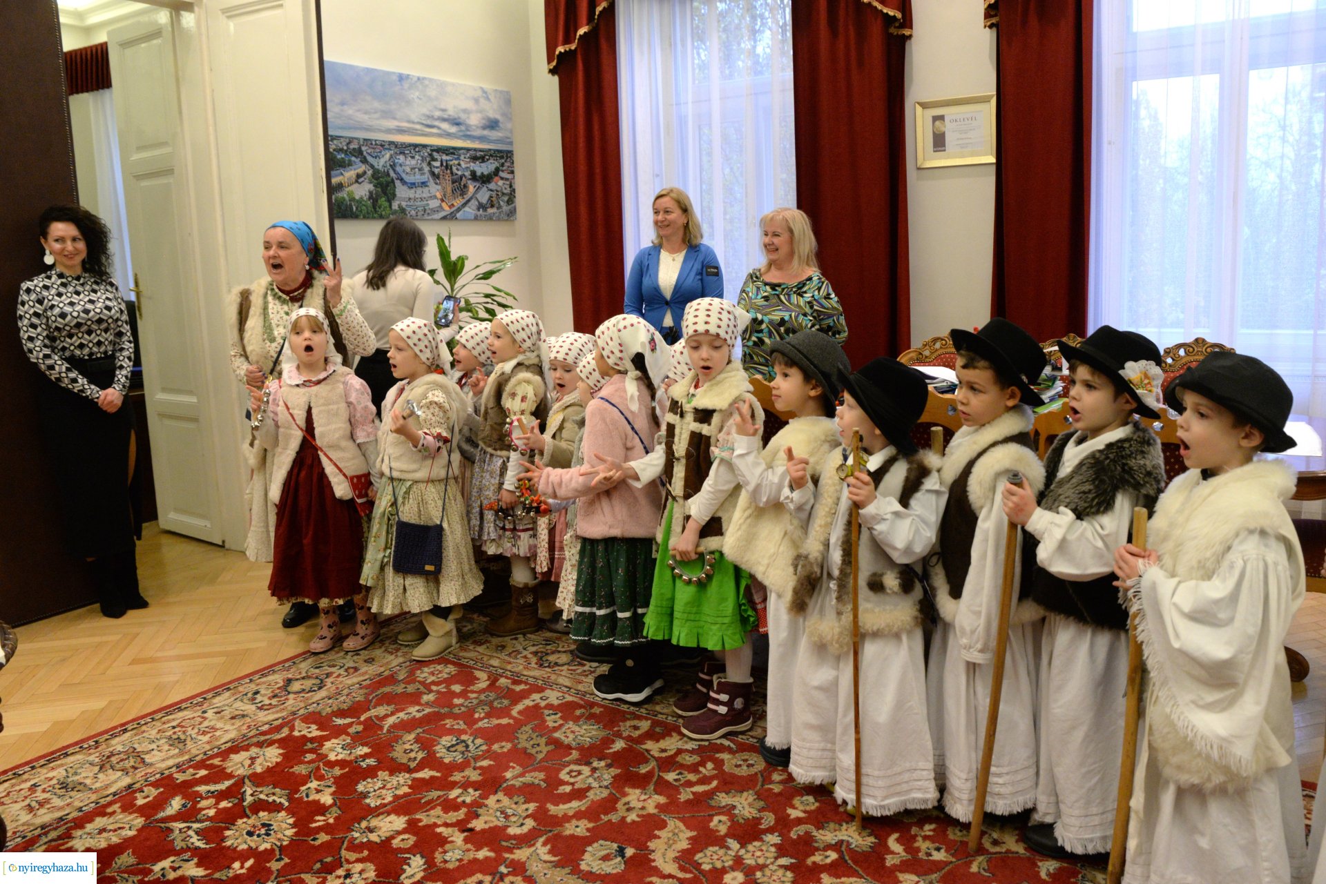 Óvodás vendégek jártak a Városházán