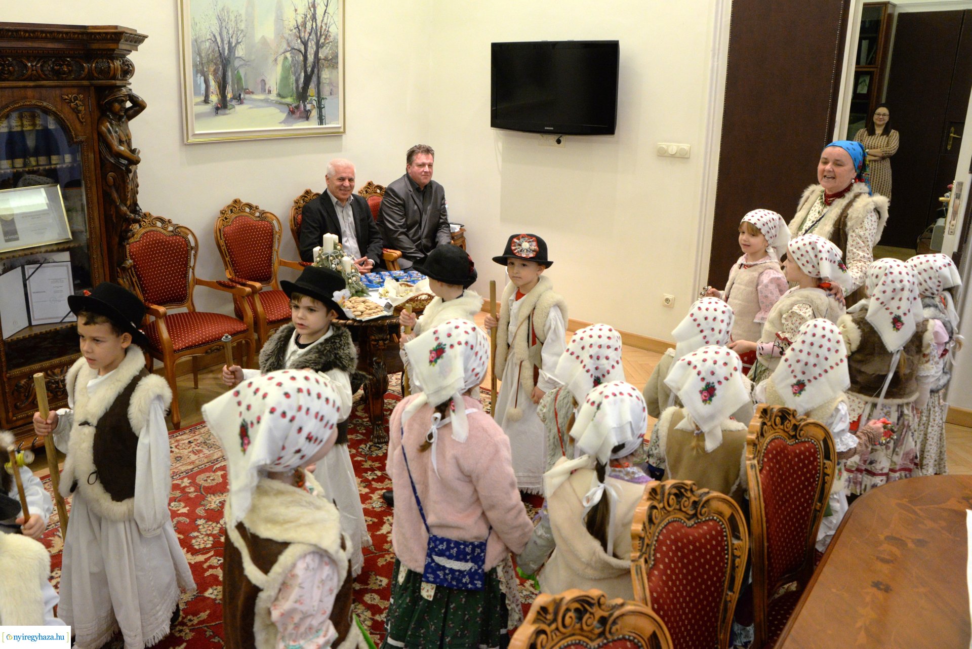 Óvodás vendégek jártak a Városházán