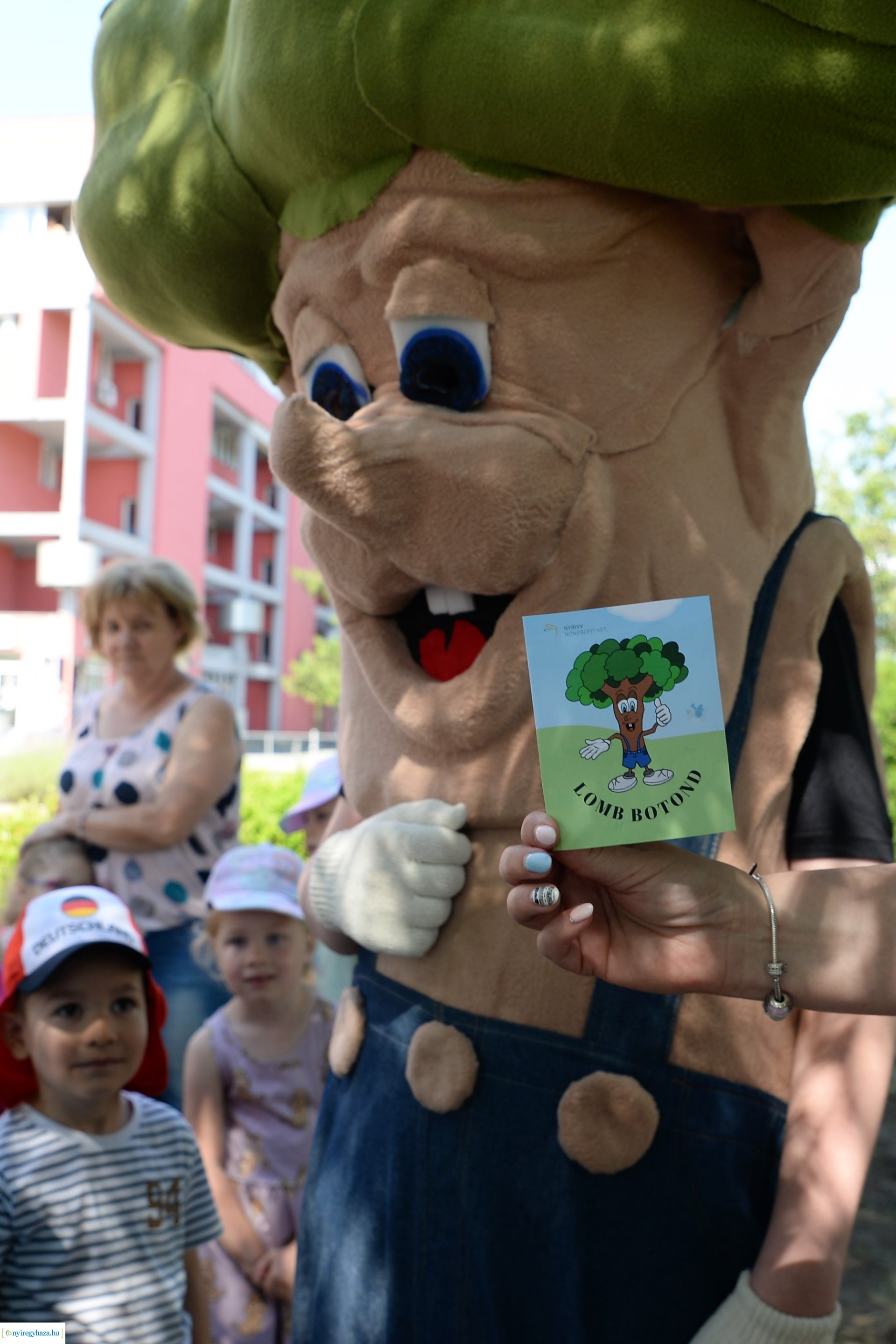 Óvodások virágot ültettek a belvárosban Lomb Botond segítségével