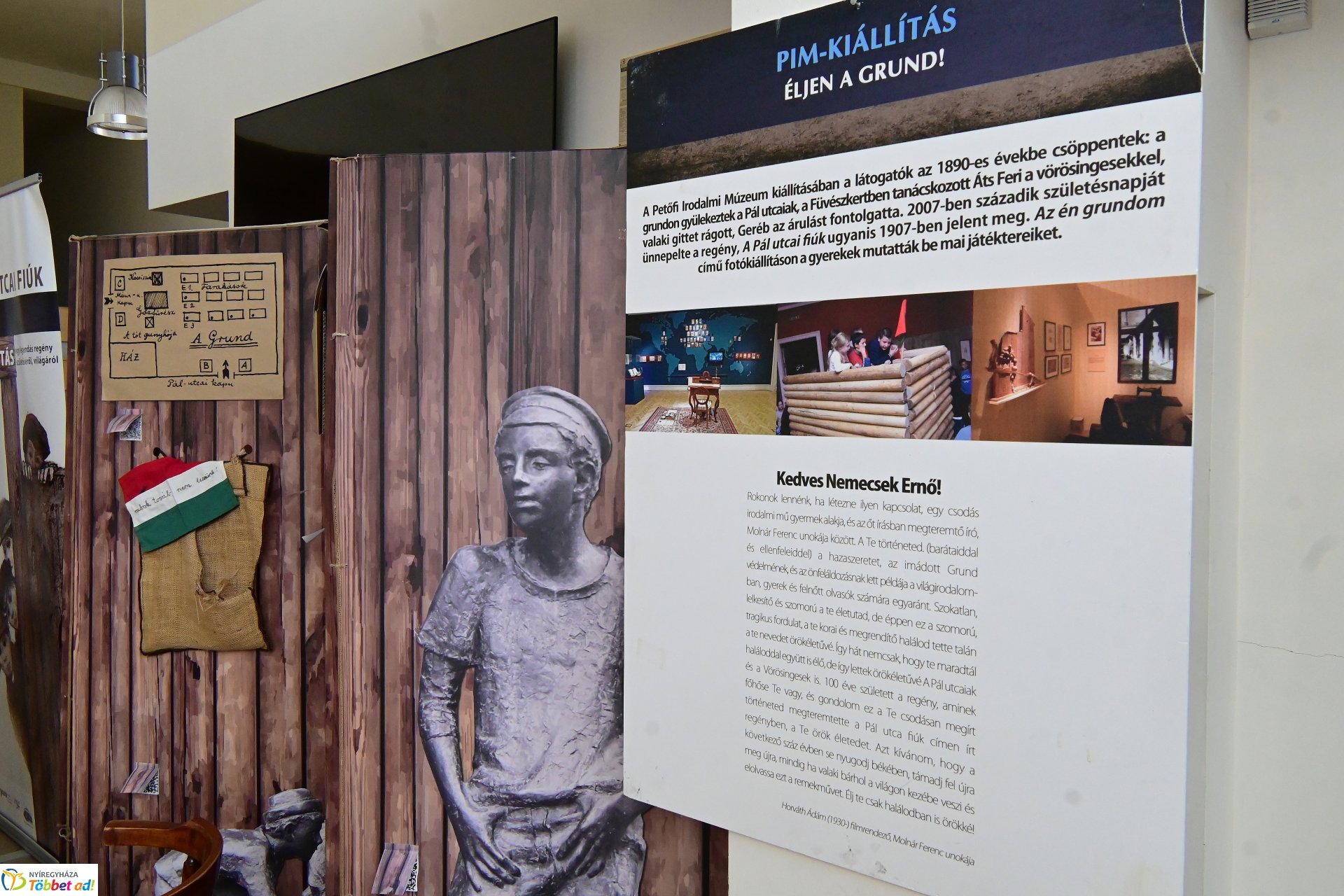 Pál utcai fiúk - vándorkiállítás érkezett  a könyvtárba