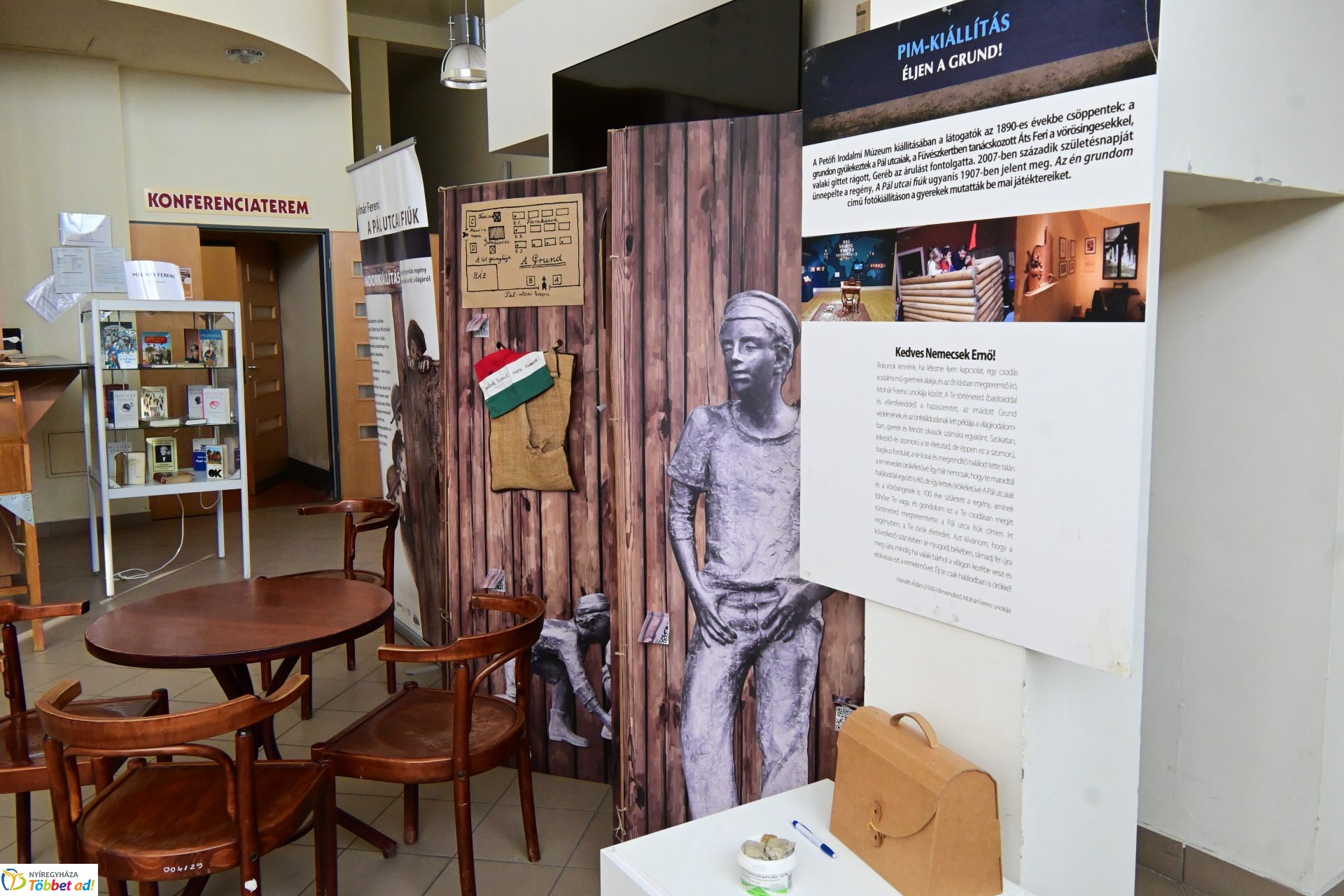 Pál utcai fiúk - vándorkiállítás érkezett  a könyvtárba