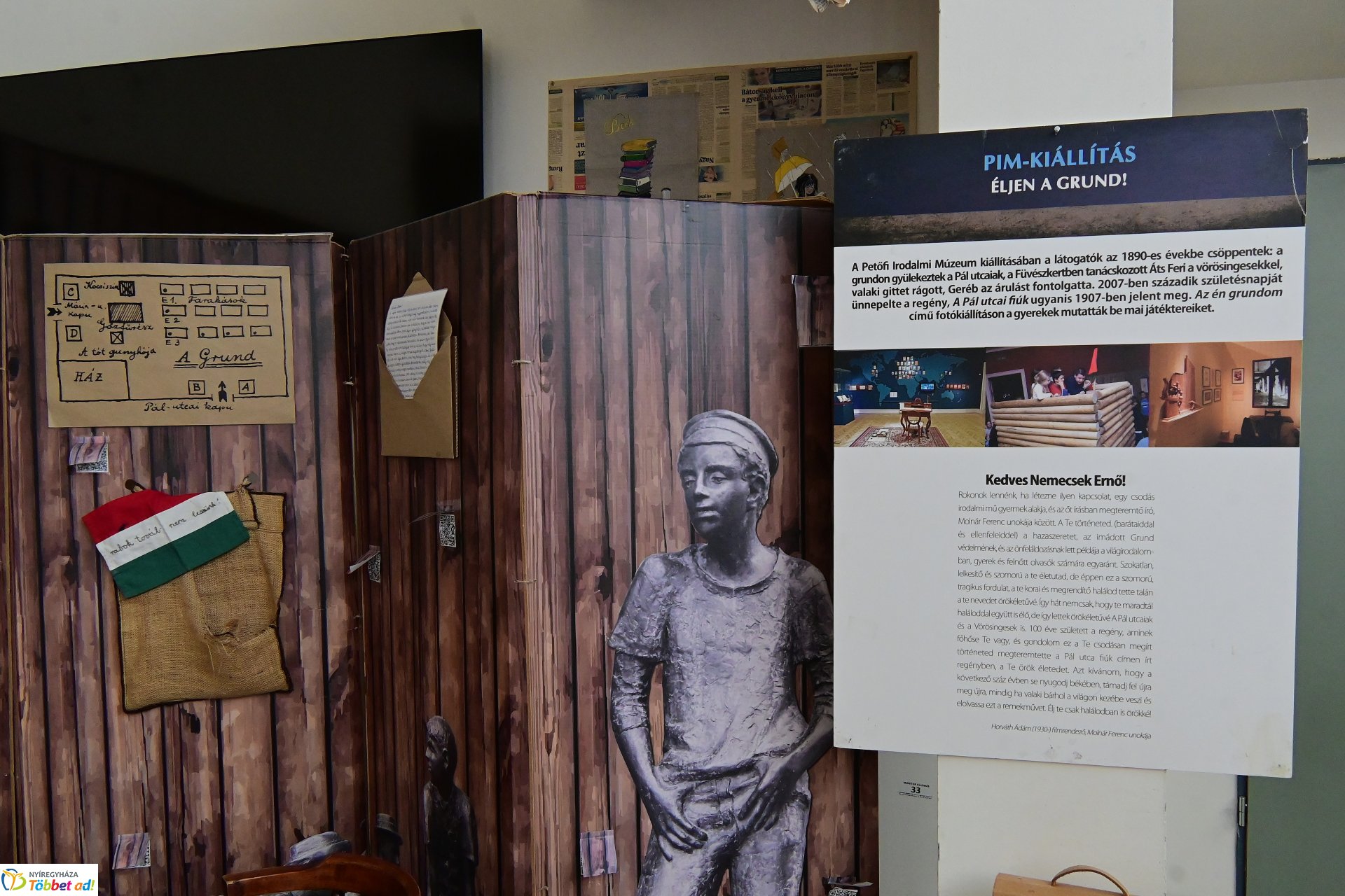 Pál utcai fiúk - vándorkiállítás érkezett  a könyvtárba