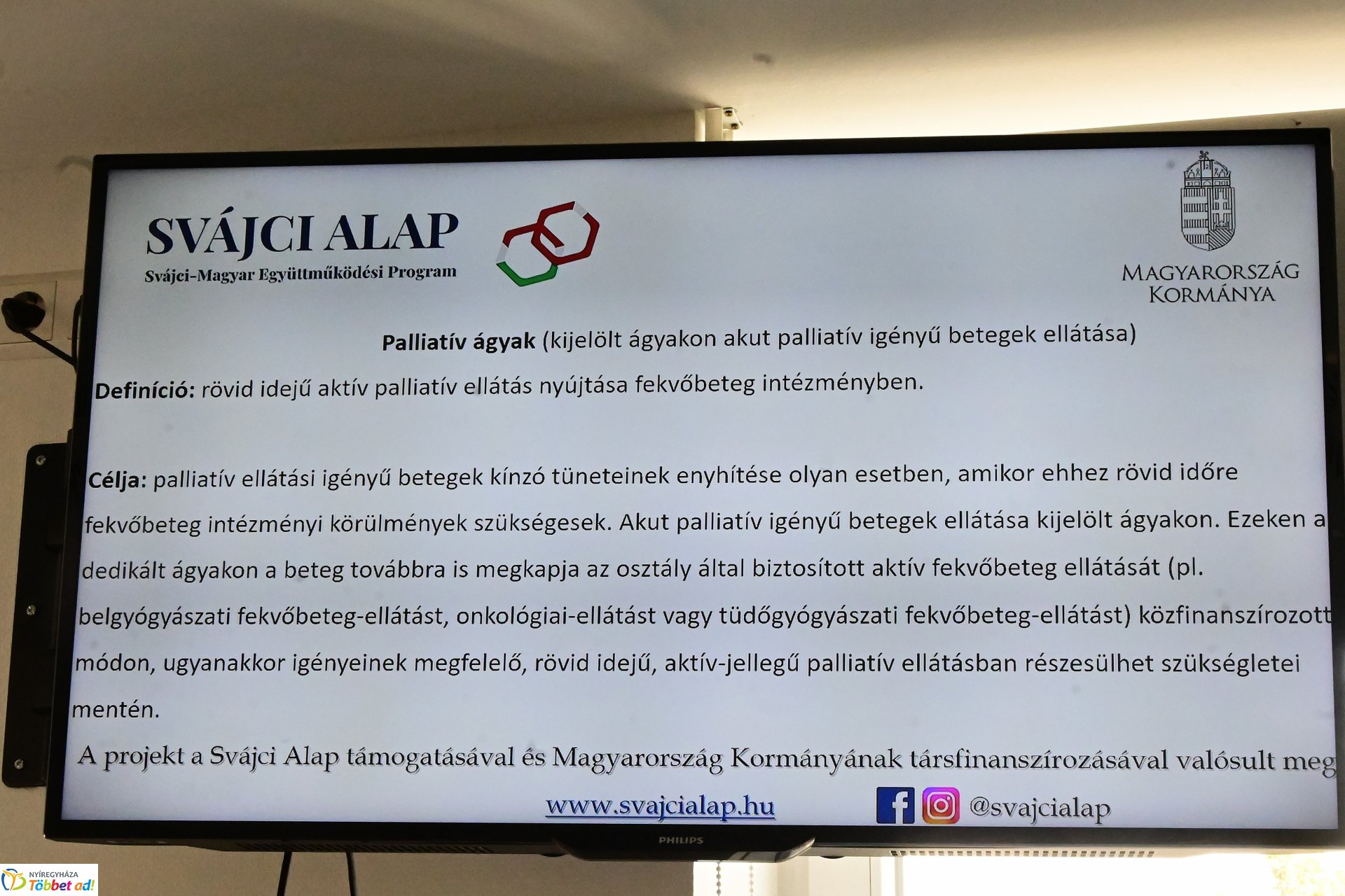 Palliatív Ellátási Program szakmai nap a kórházban