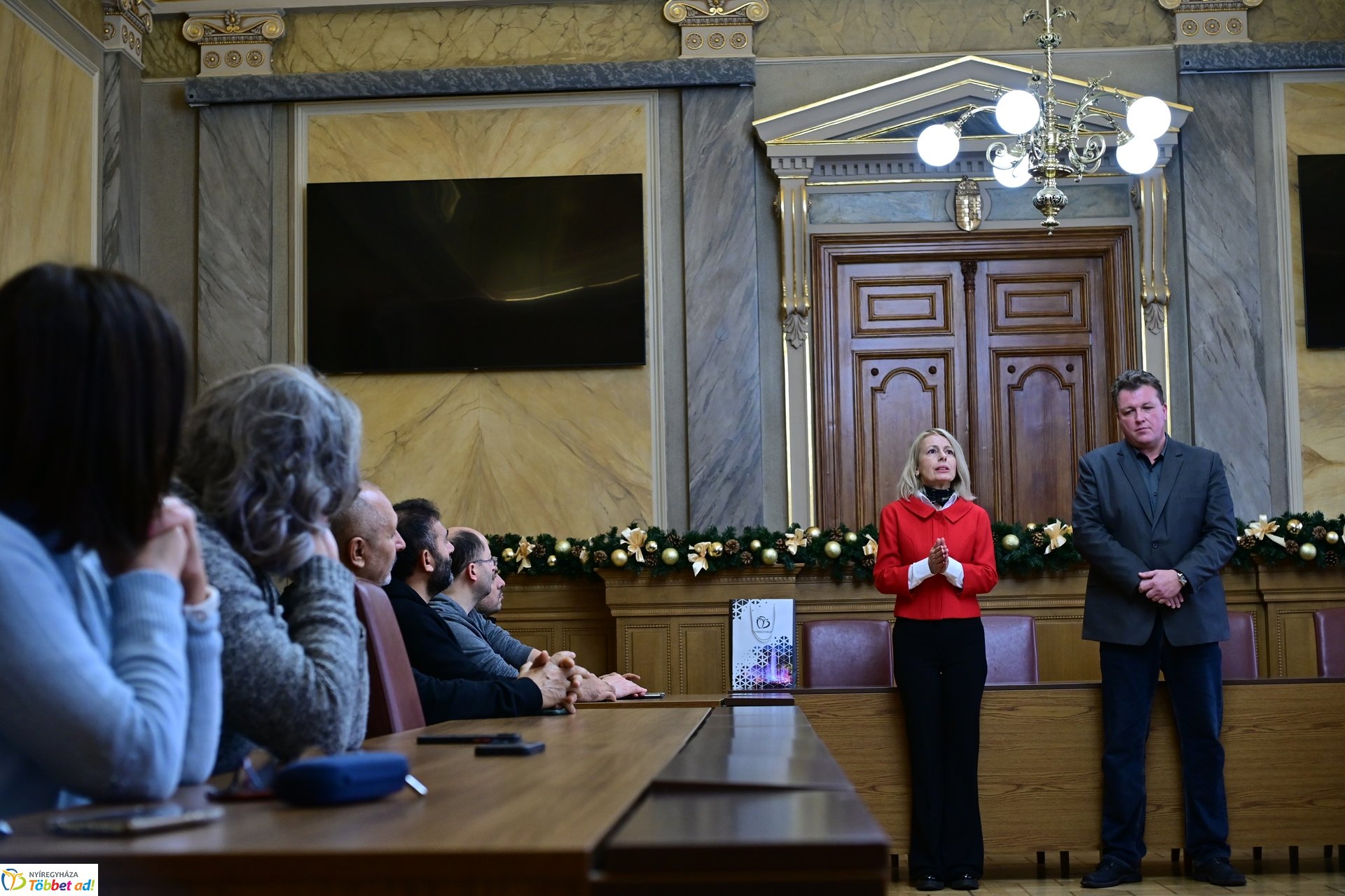 Partnerország tanárai a Városházán - Erasmus+