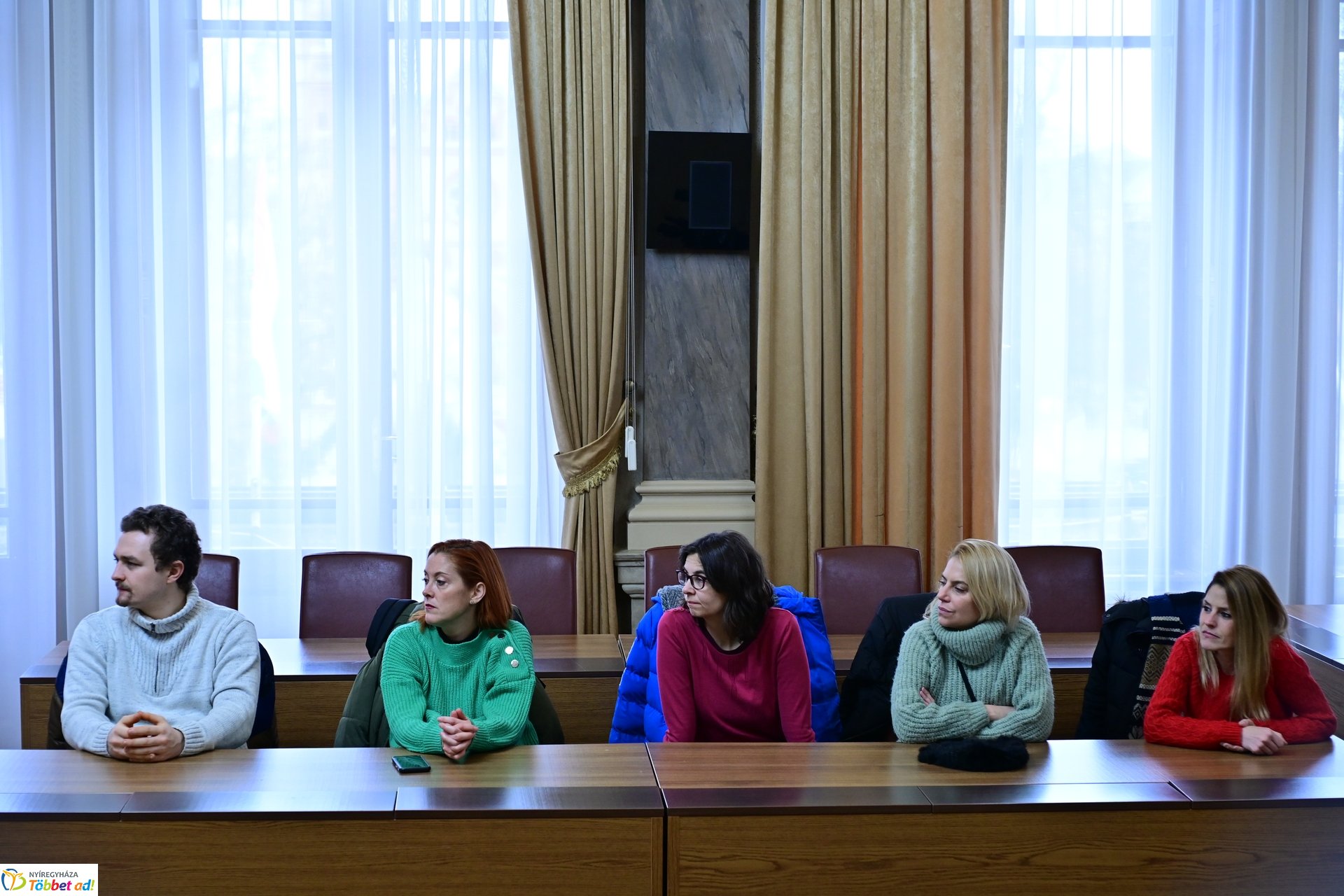 Partnerország tanárai a Városházán - Erasmus+