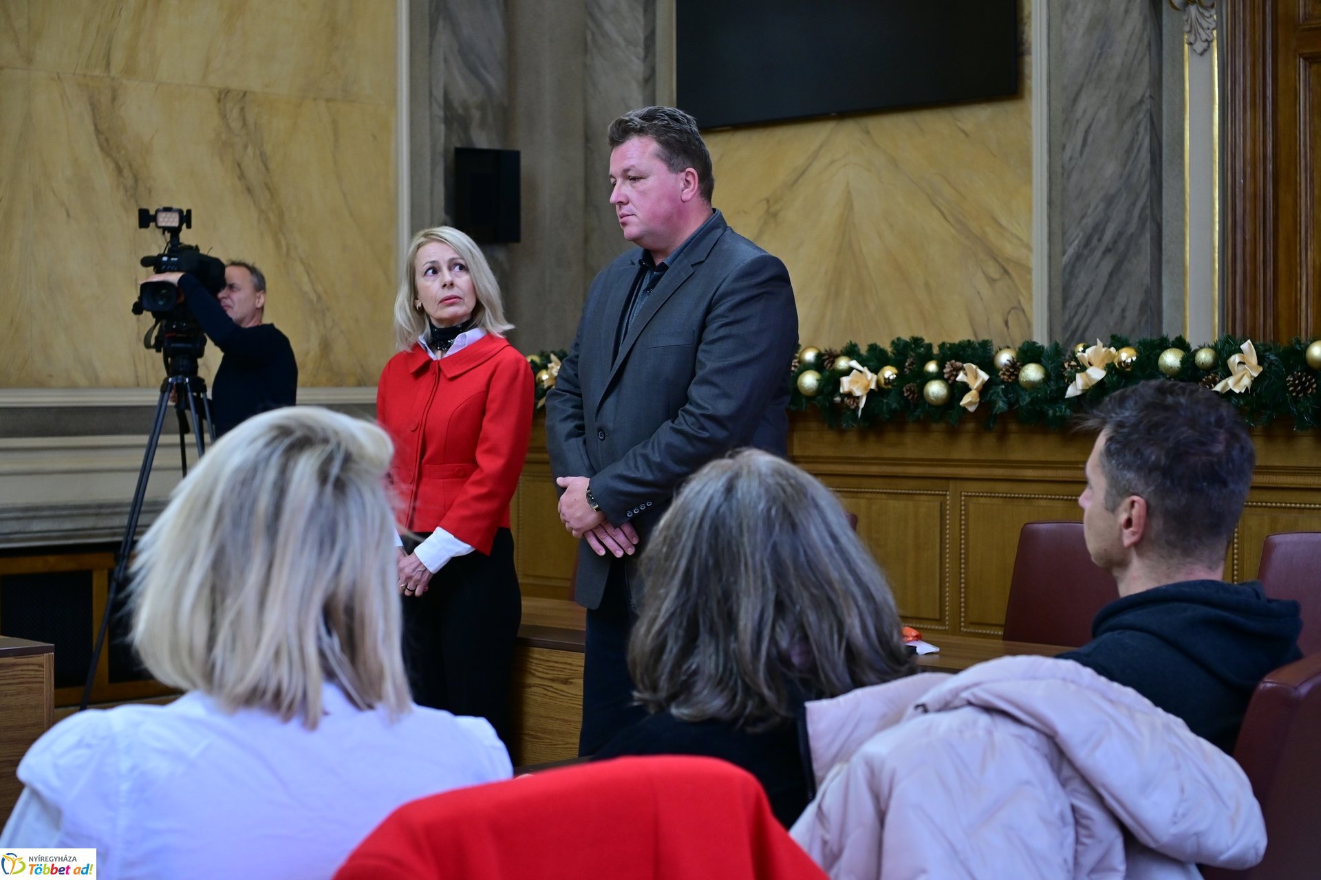 Partnerország tanárai a Városházán - Erasmus+