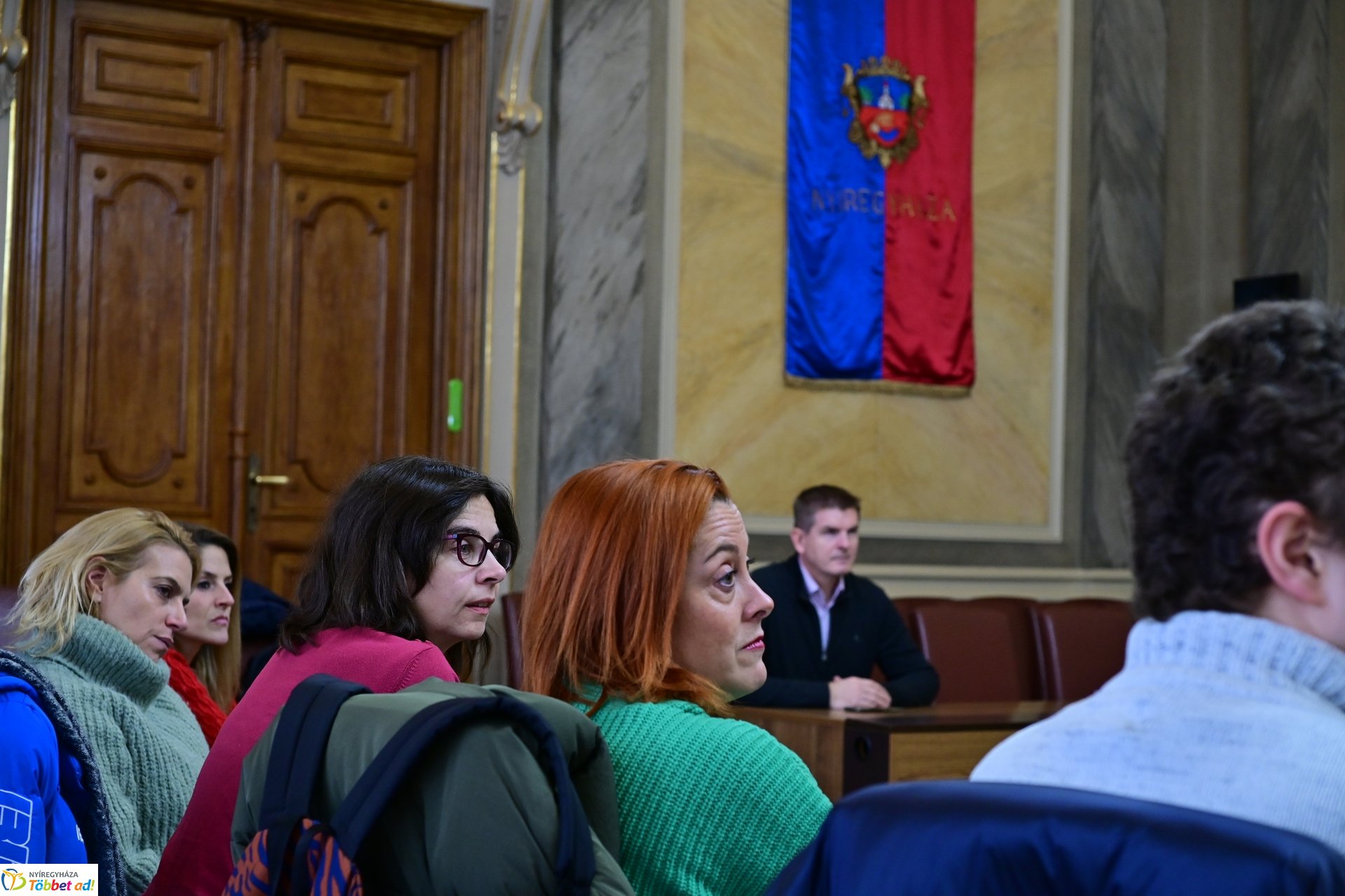 Partnerország tanárai a Városházán - Erasmus+