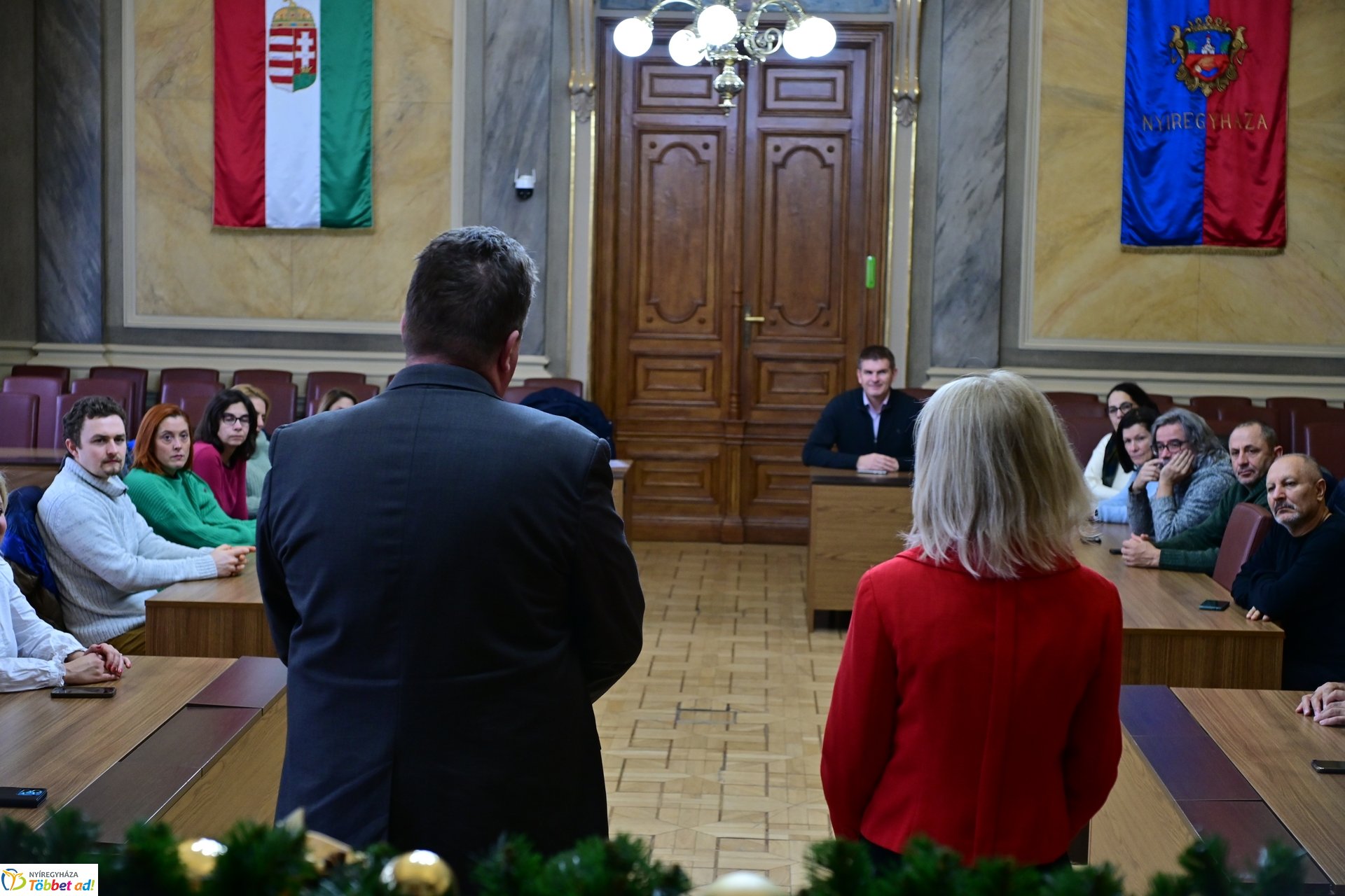 Partnerország tanárai a Városházán - Erasmus+