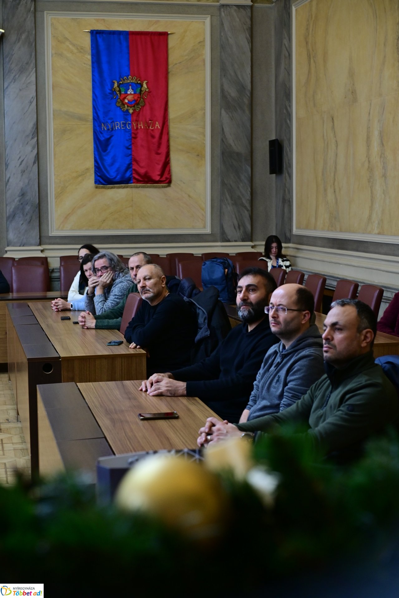 Partnerország tanárai a Városházán - Erasmus+