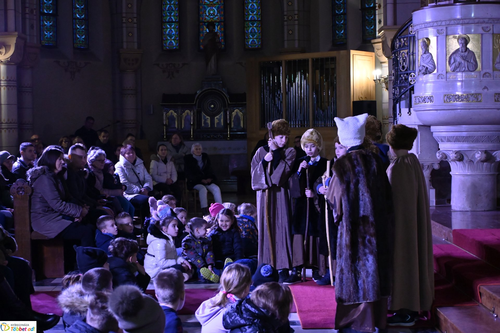 Pásztorjáték a Magyarok Nagyasszonya-társszékesegyház templomában