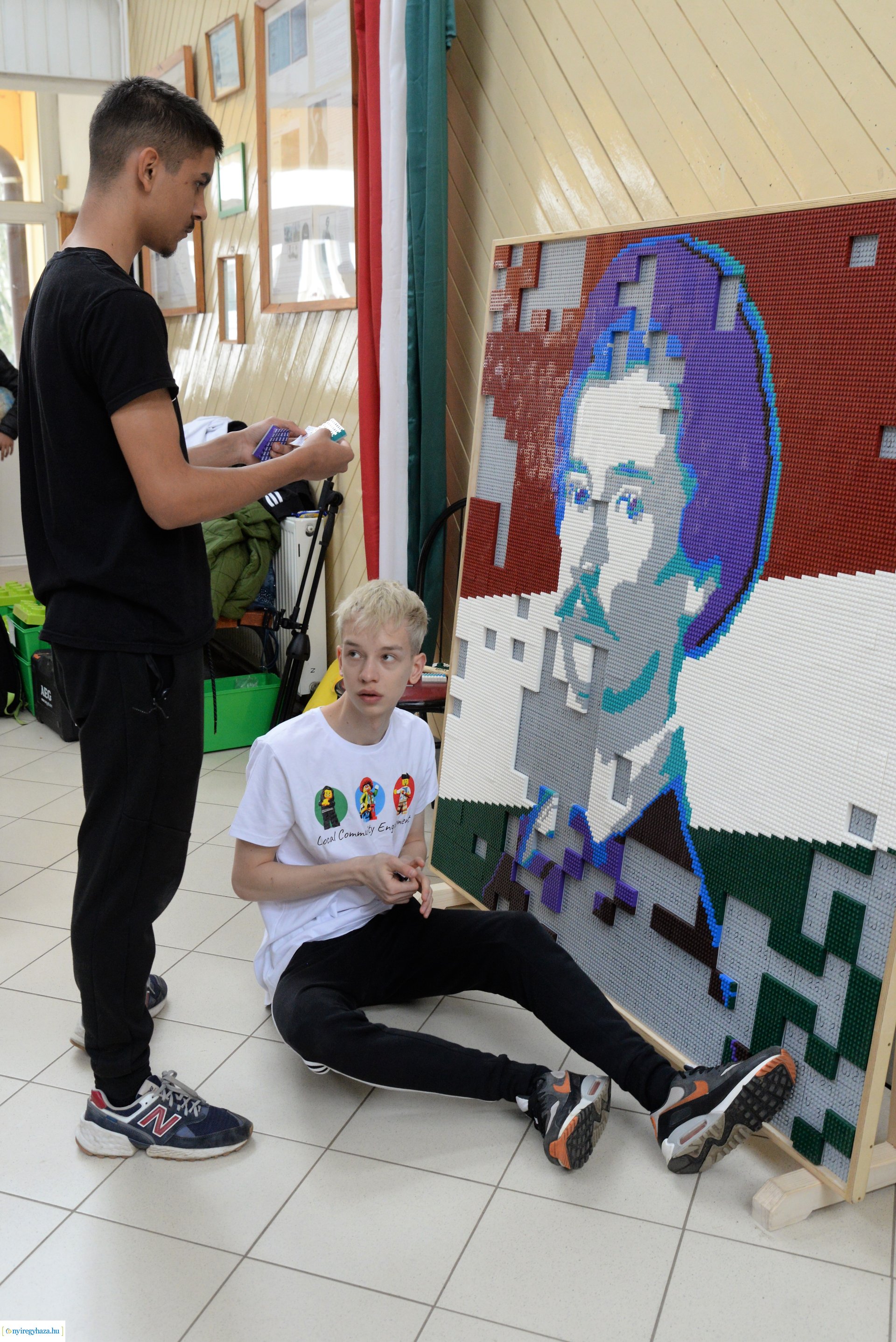 Petőfi mozaik készült legóból