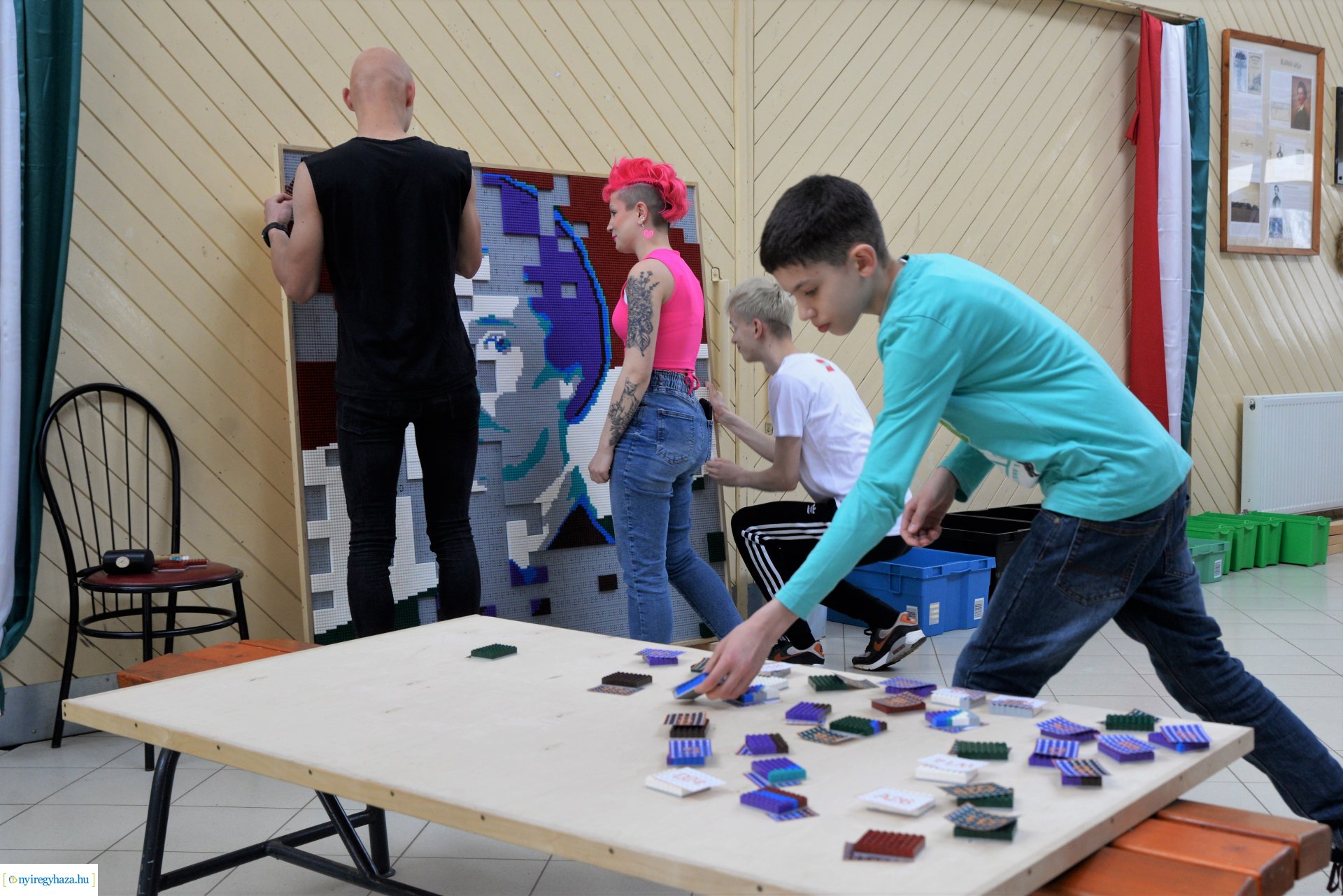 Petőfi mozaik készült legóból