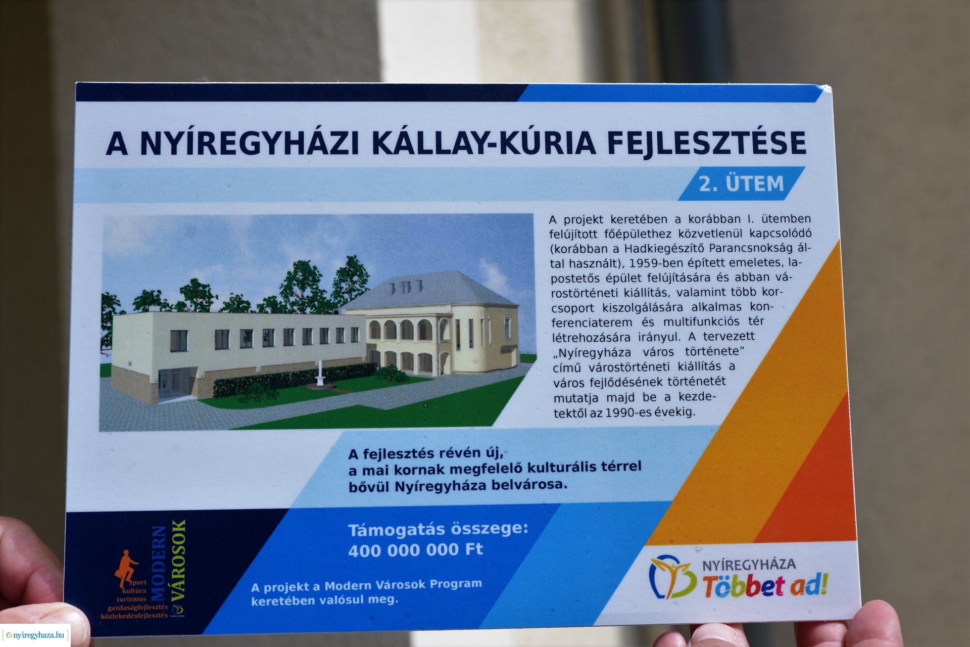 Polgármesteri szemle a Kállay Gyűjtemény épületében