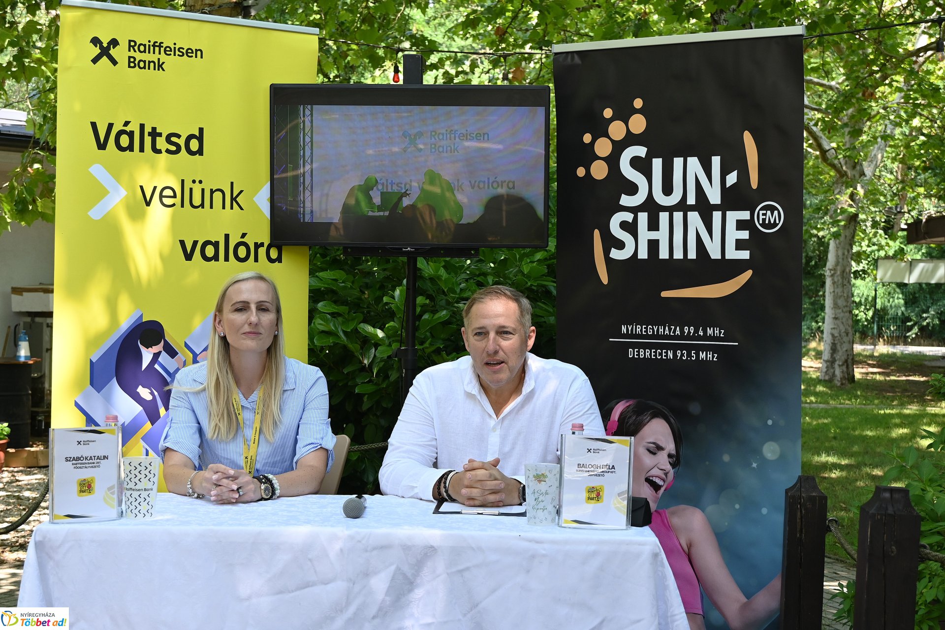 Pont Ott Party sajtótájékoztató a Sóstó Gardenben