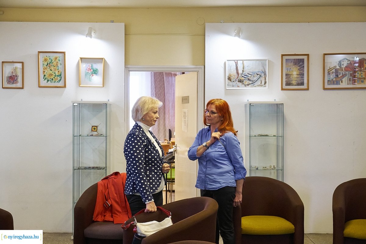 Porkoláb Éva kiállítása a Zrínyi Ilona gimnáziumban