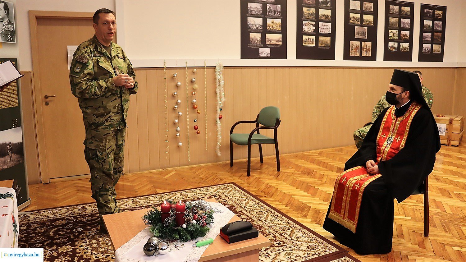 Püspöki látogatás a nyíregyházi Damjanich laktanyában