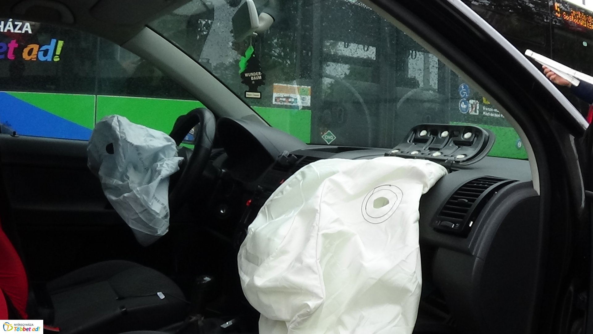 Ráfutásos baleset a Szent István utcán